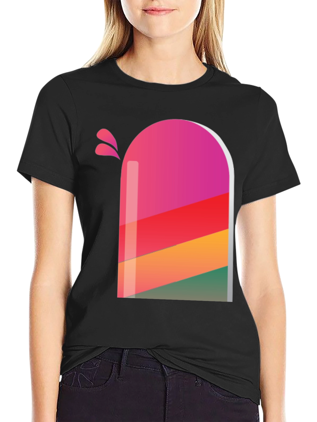 Retro Popsicle Graphic Tee - Stylish Comfort