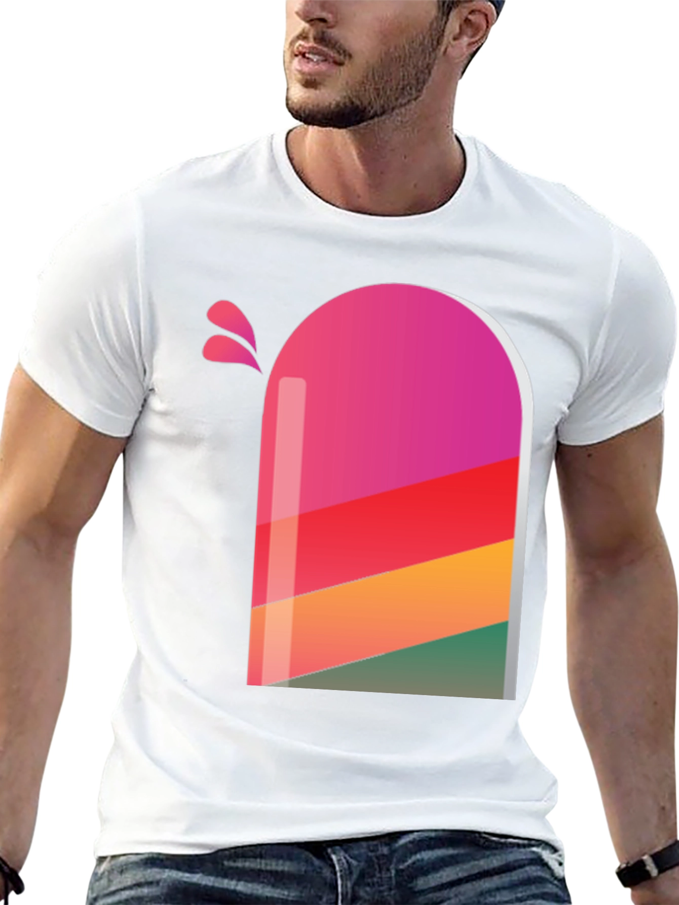Retro Popsicle Graphic Tee - Stylish Comfort