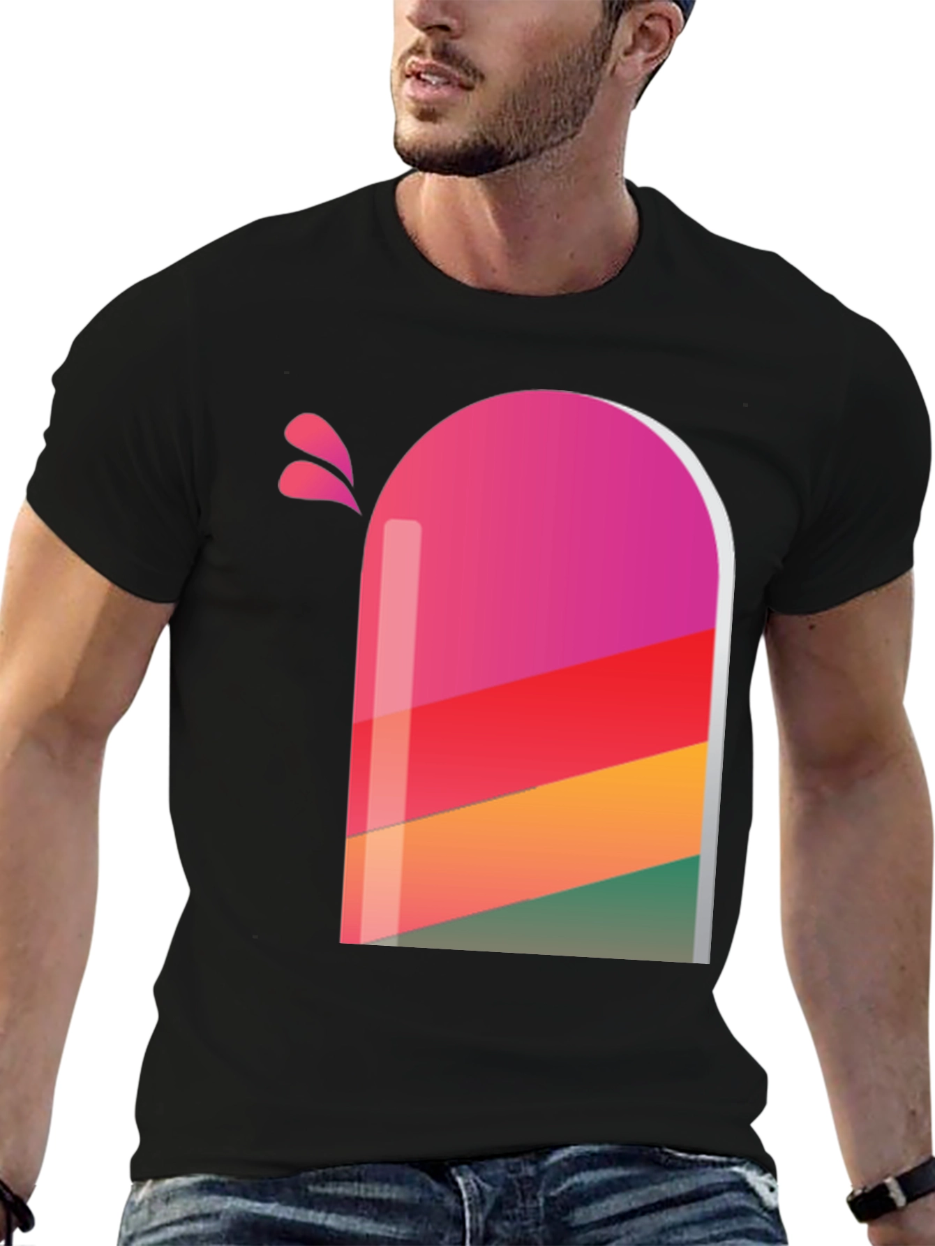 Retro Popsicle Graphic Tee - Stylish Comfort