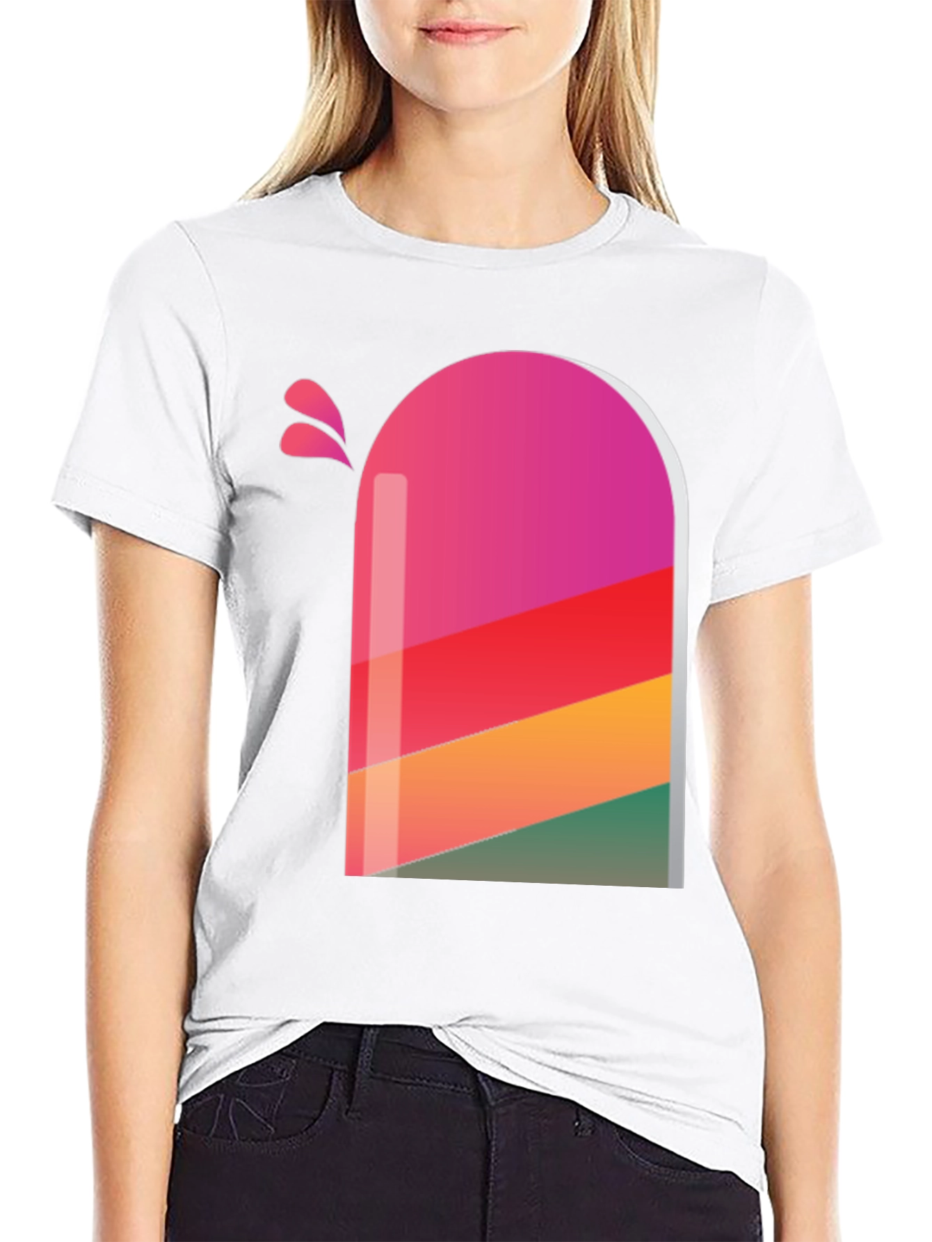Retro Popsicle Graphic Tee - Stylish Comfort