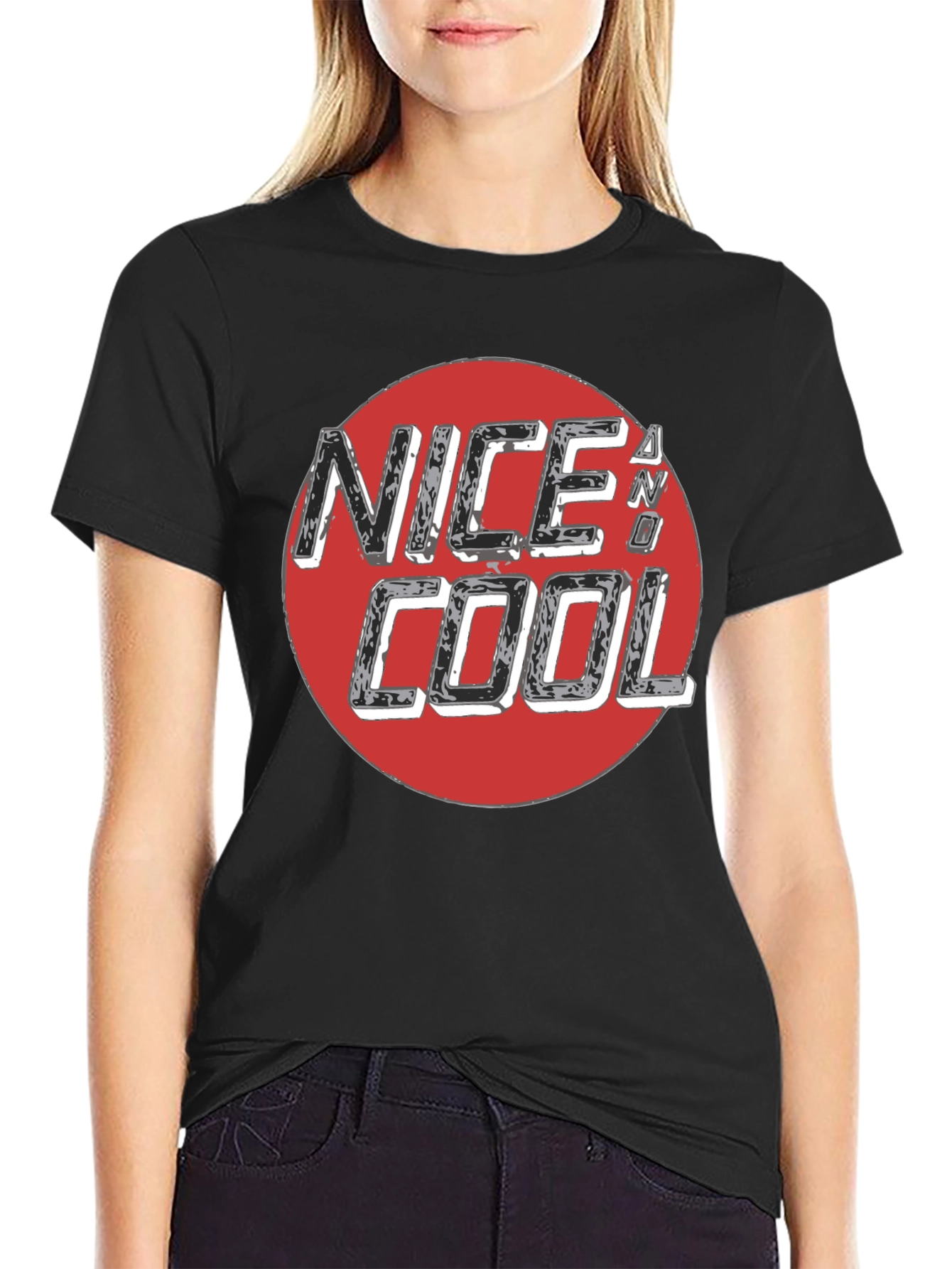 Nice N Cool Graphic Tee - Mens Black T-Shirt