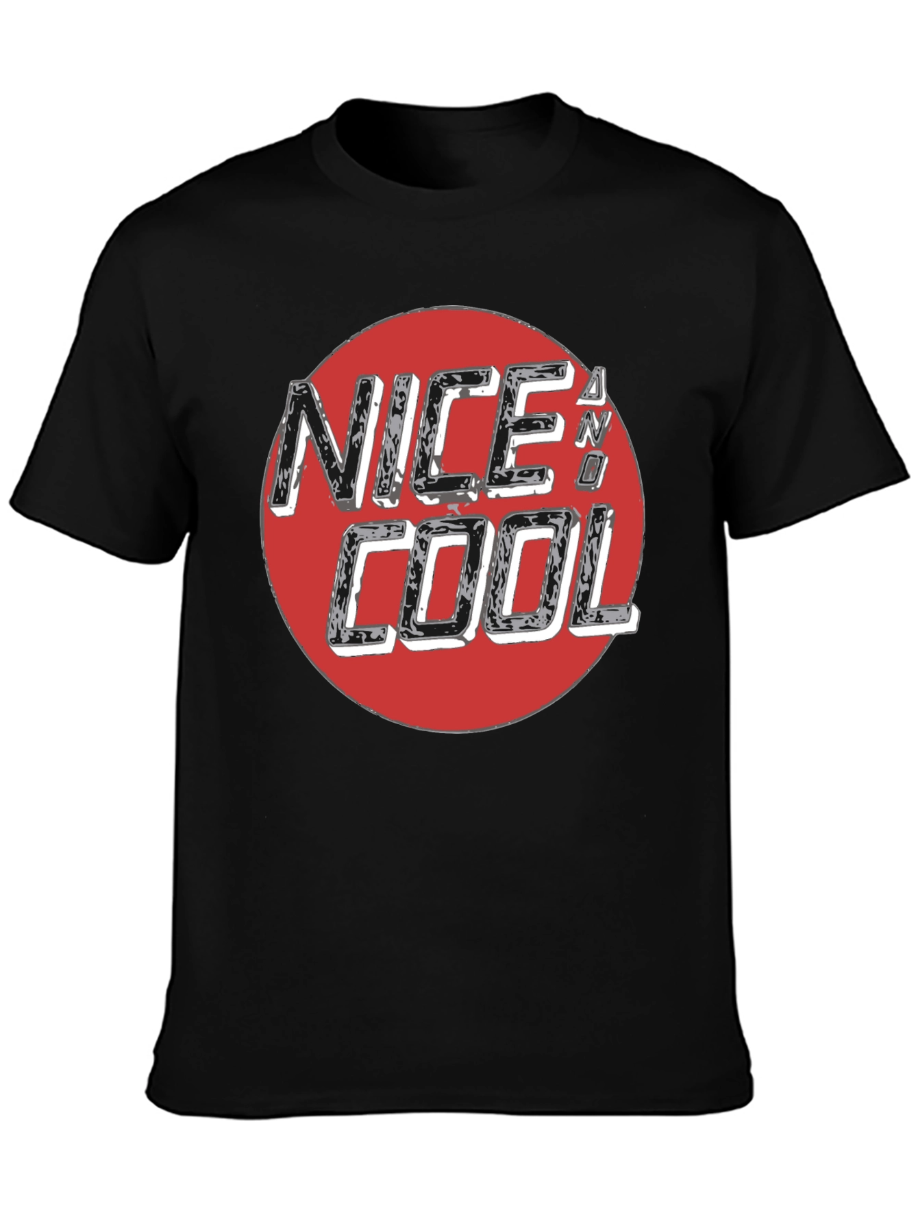 Nice N Cool Graphic Tee - Mens Black T-Shirt
