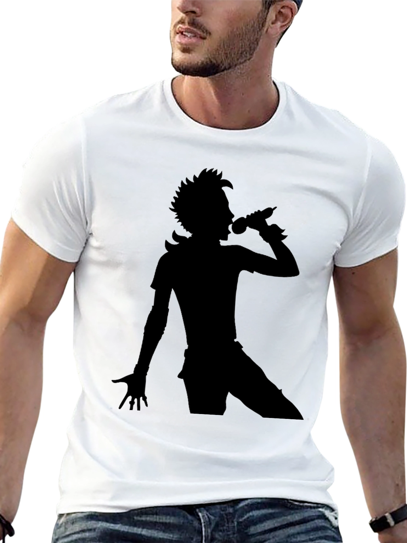 Silhouette Singer Black T-Shirt