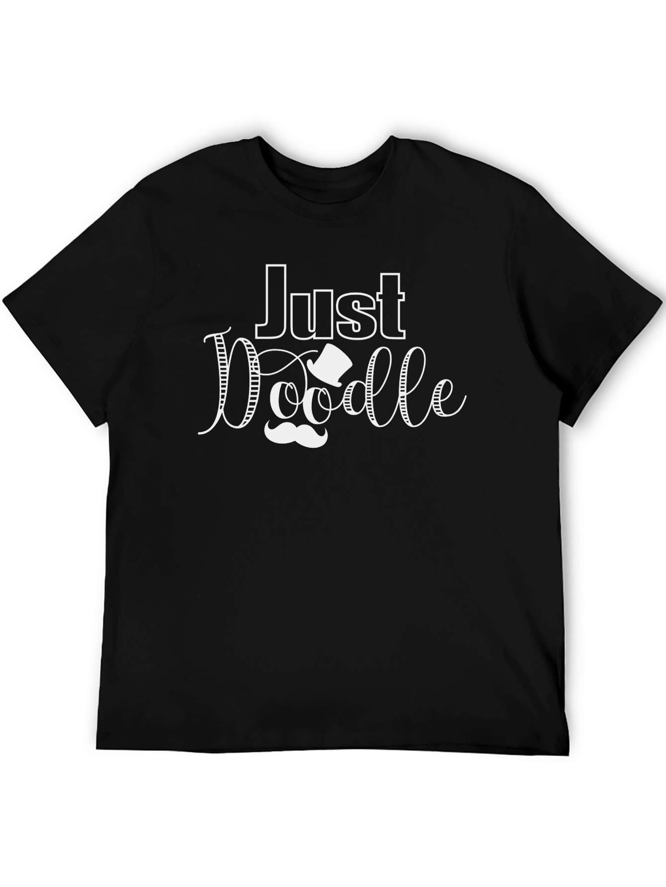 Just Doodle Black Graphic Tee Shirt