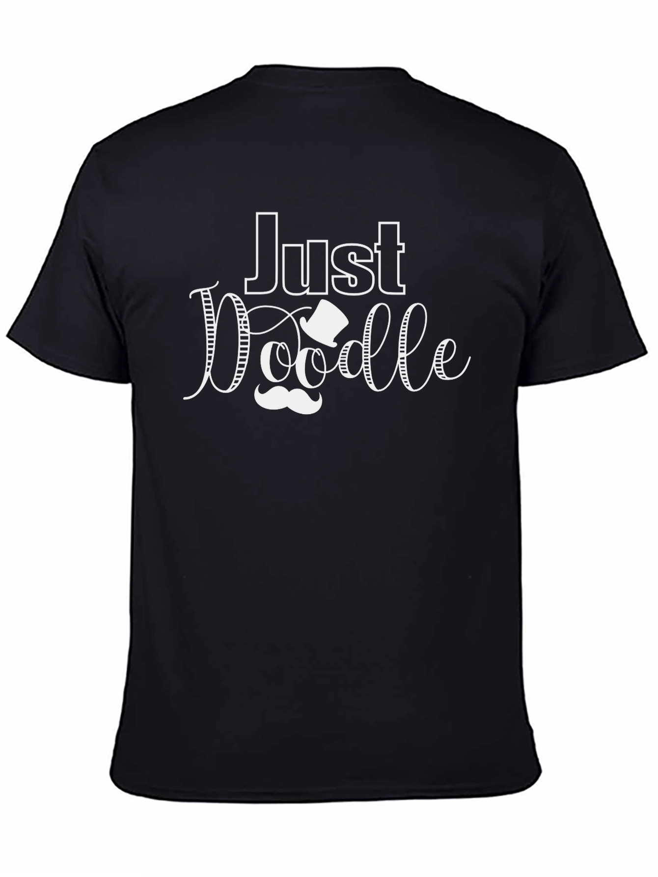 Just Doodle Black Graphic Tee Shirt