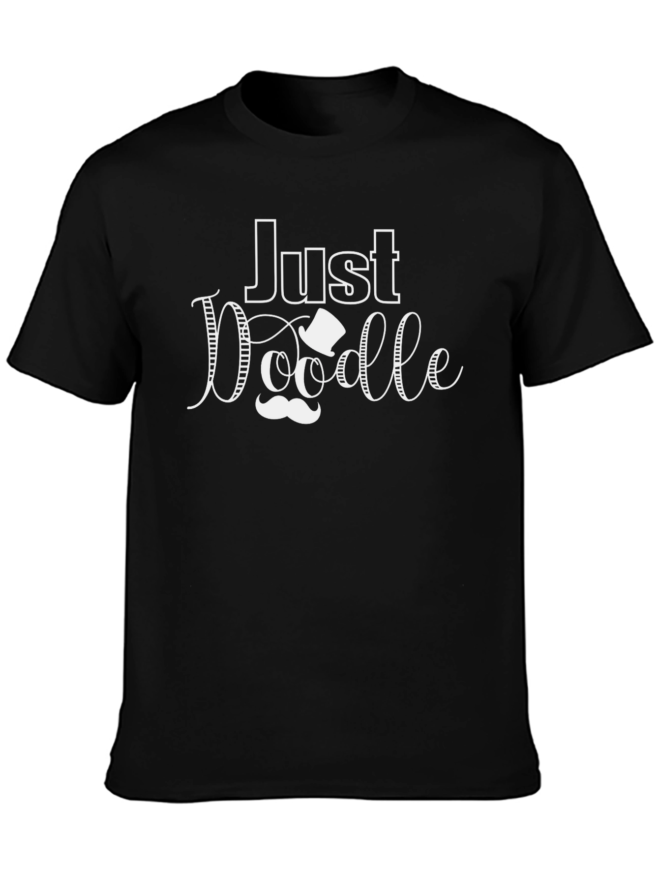 Just Doodle Black Graphic Tee Shirt