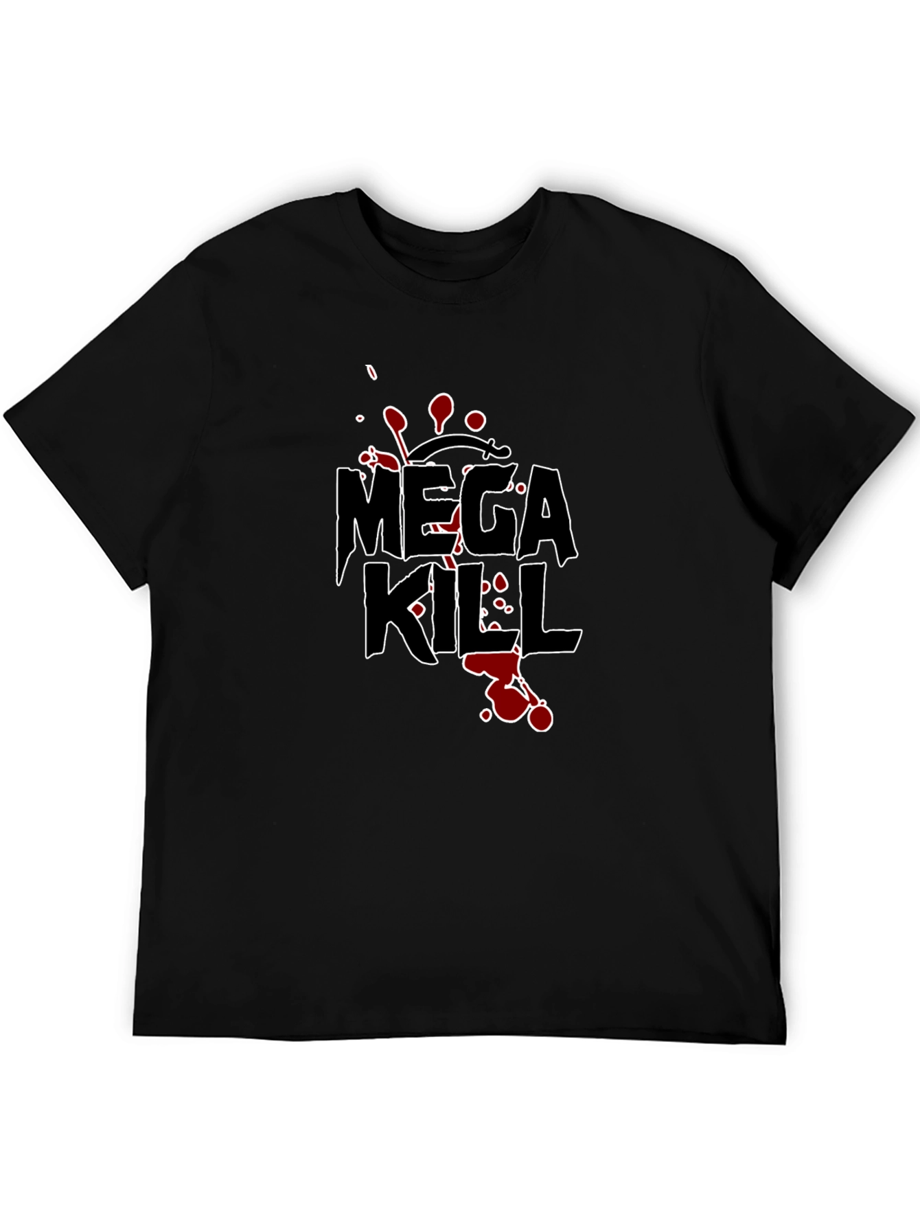 Mega Kill Graphic Tee - Black Cotton T-Shirt