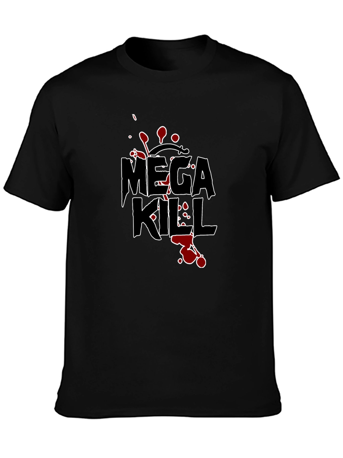 Mega Kill Graphic Tee - Black Cotton T-Shirt
