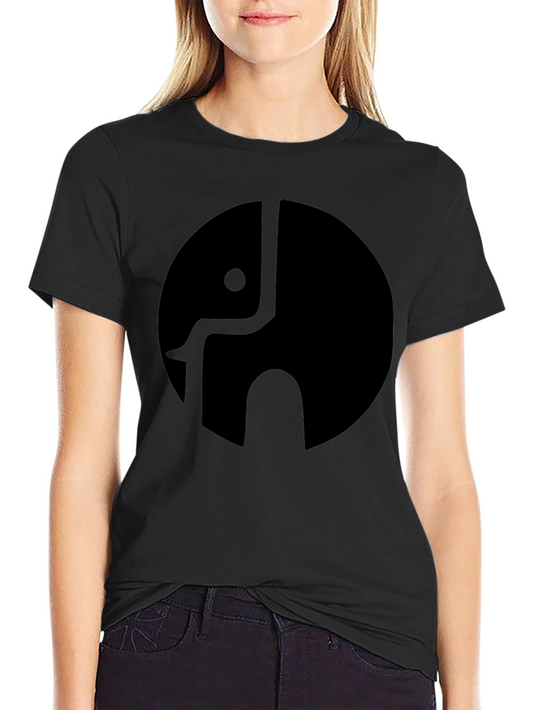 Elephant Logo Black T-Shirt - Modern Graphic Tee