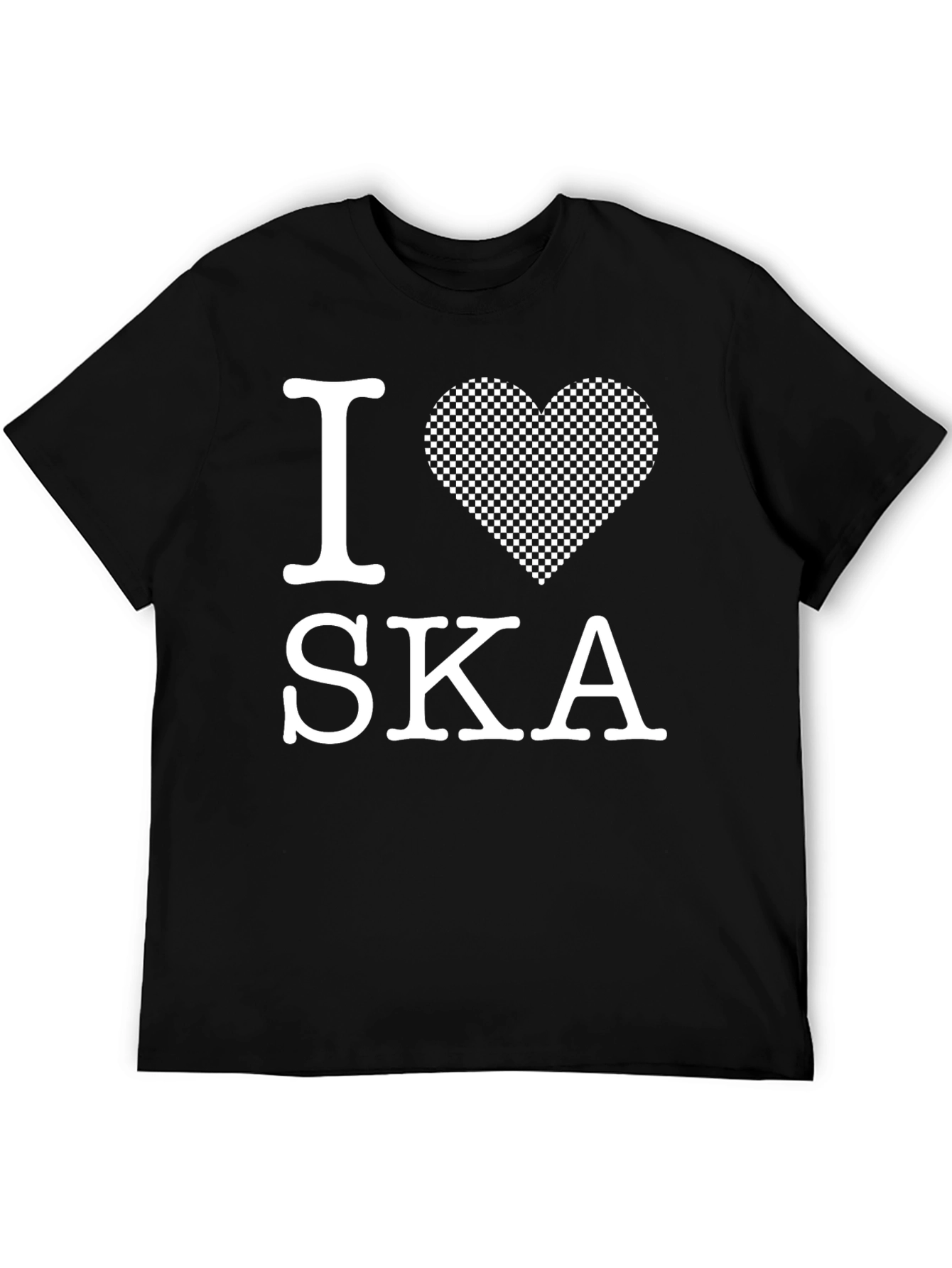 I Love Ska Graphic T-Shirt - Black