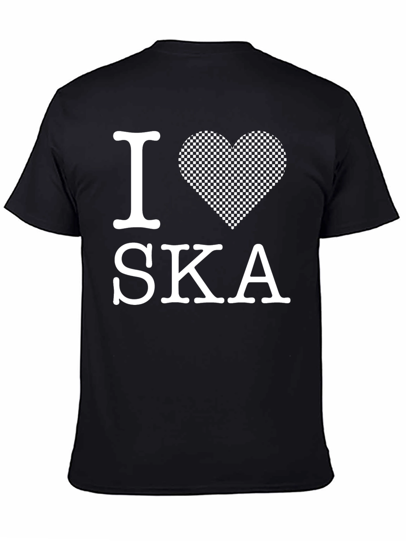 I Love Ska Graphic T-Shirt - Black