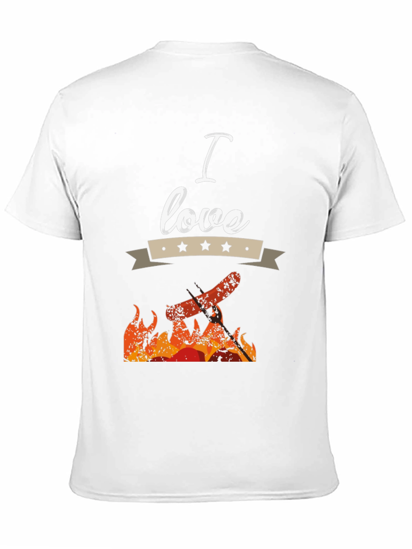 I Love Grilling Black T-Shirt
