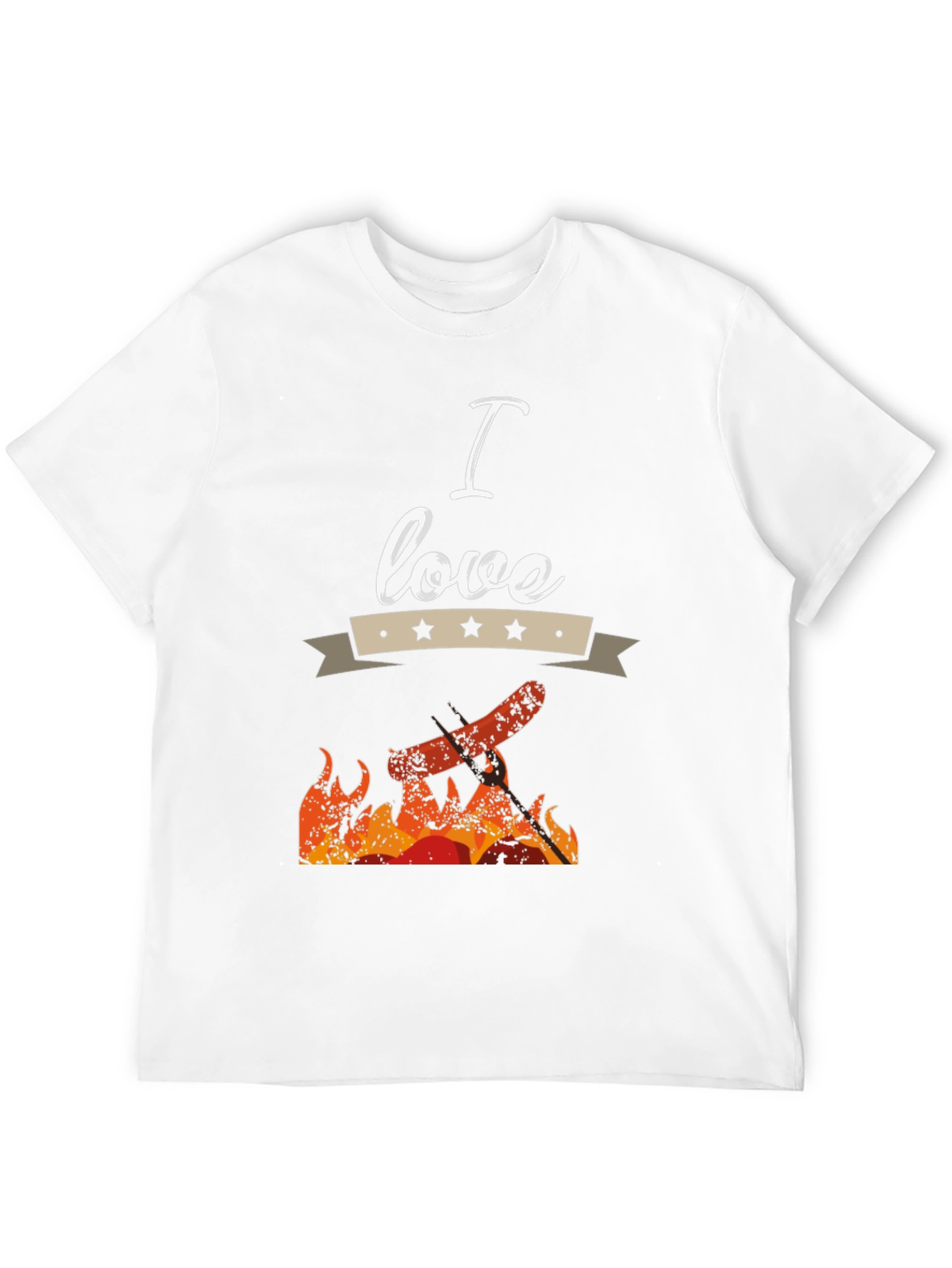 I Love Grilling Black T-Shirt