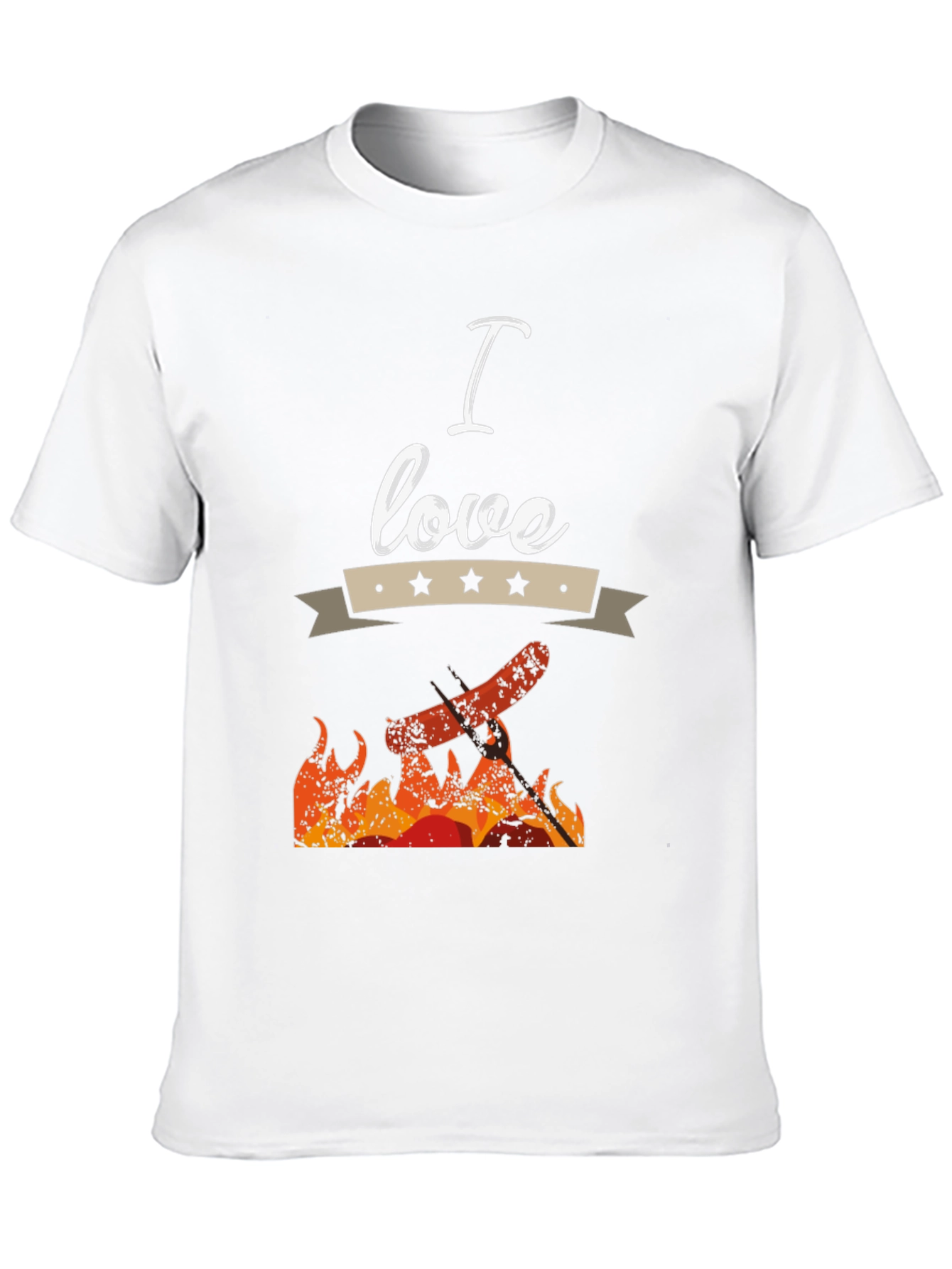 I Love Grilling Black T-Shirt