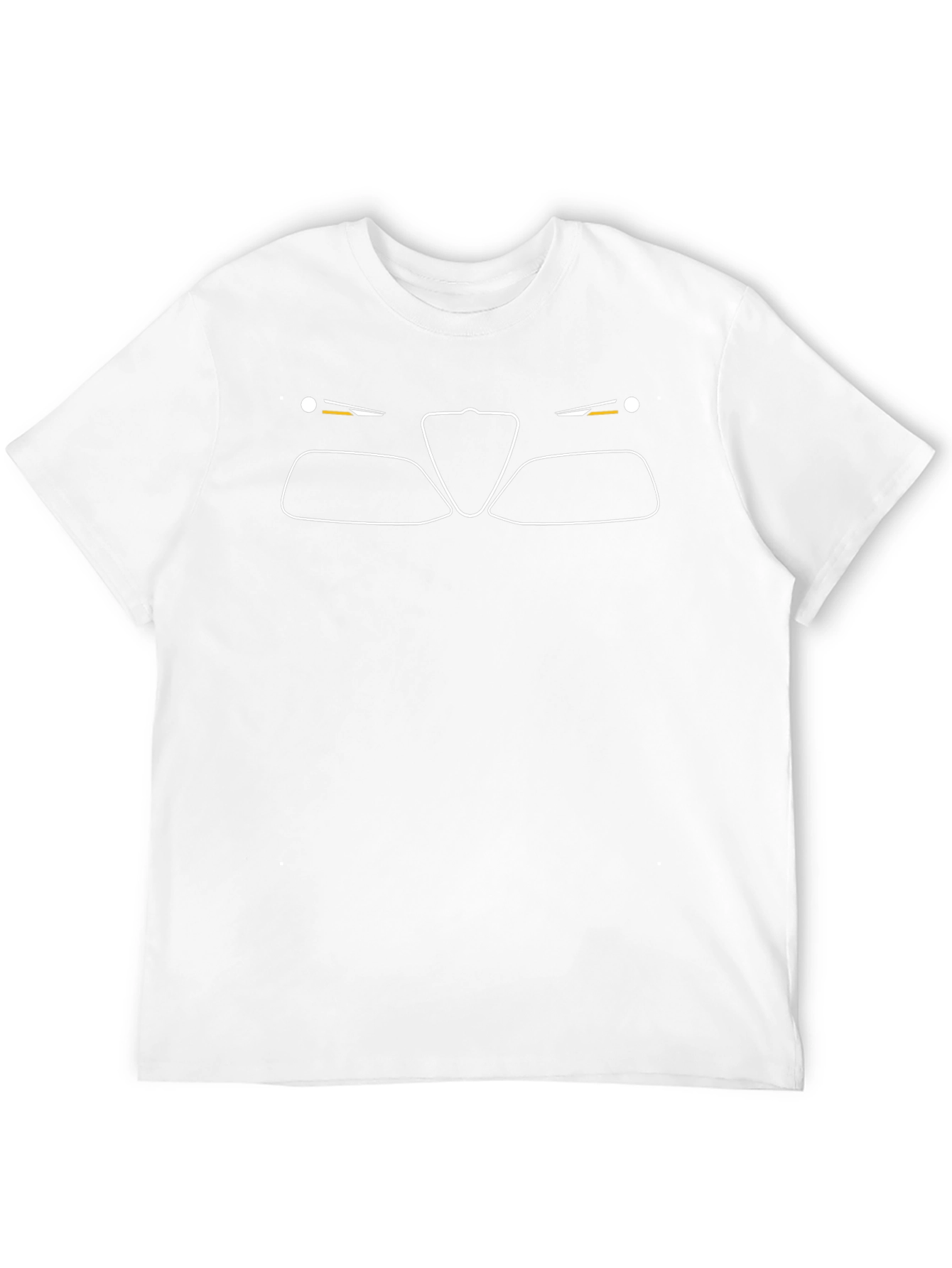 Alfa Romeo Car Outline T-Shirt - Black