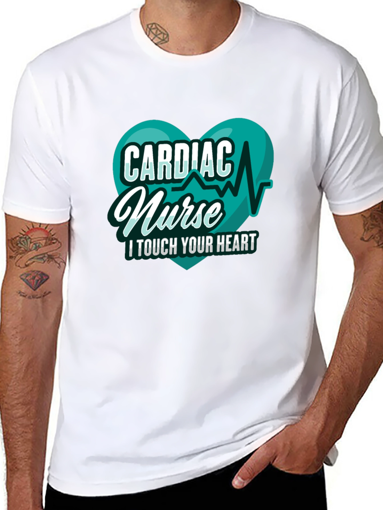 Cardiac Nurse T-Shirt - I Touch Your Heart