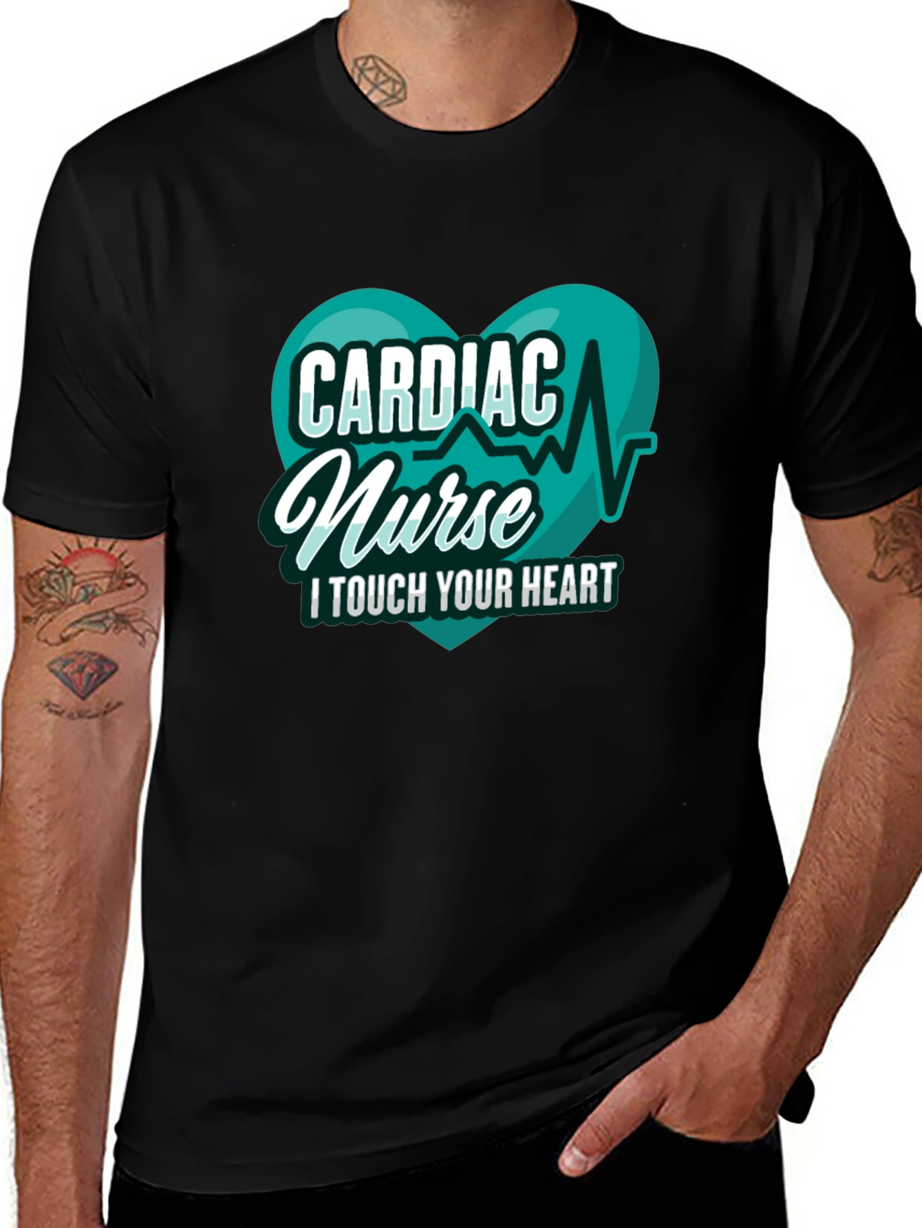 Cardiac Nurse T-Shirt - I Touch Your Heart