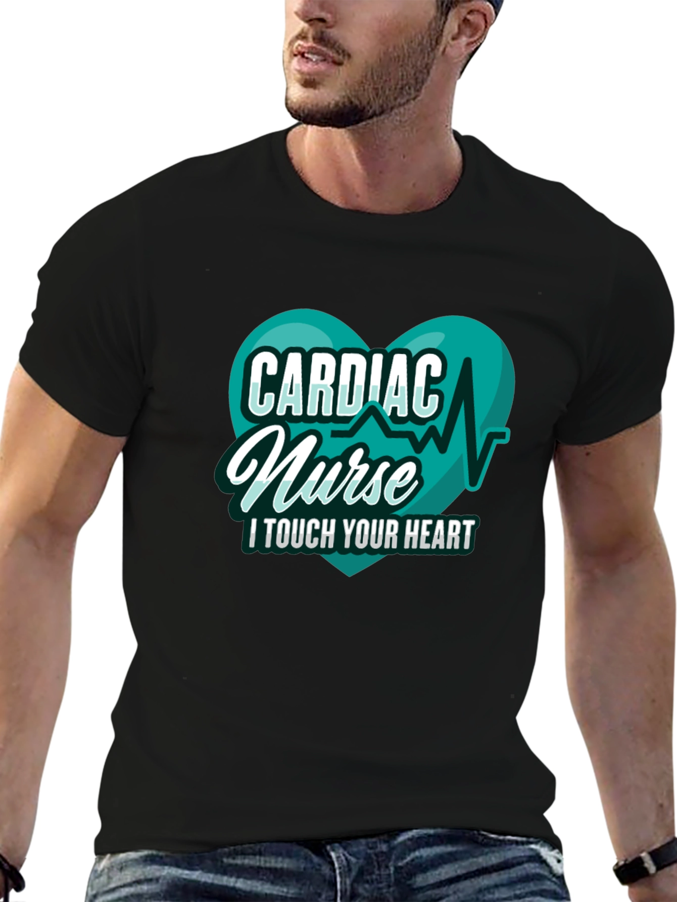 Cardiac Nurse T-Shirt - I Touch Your Heart