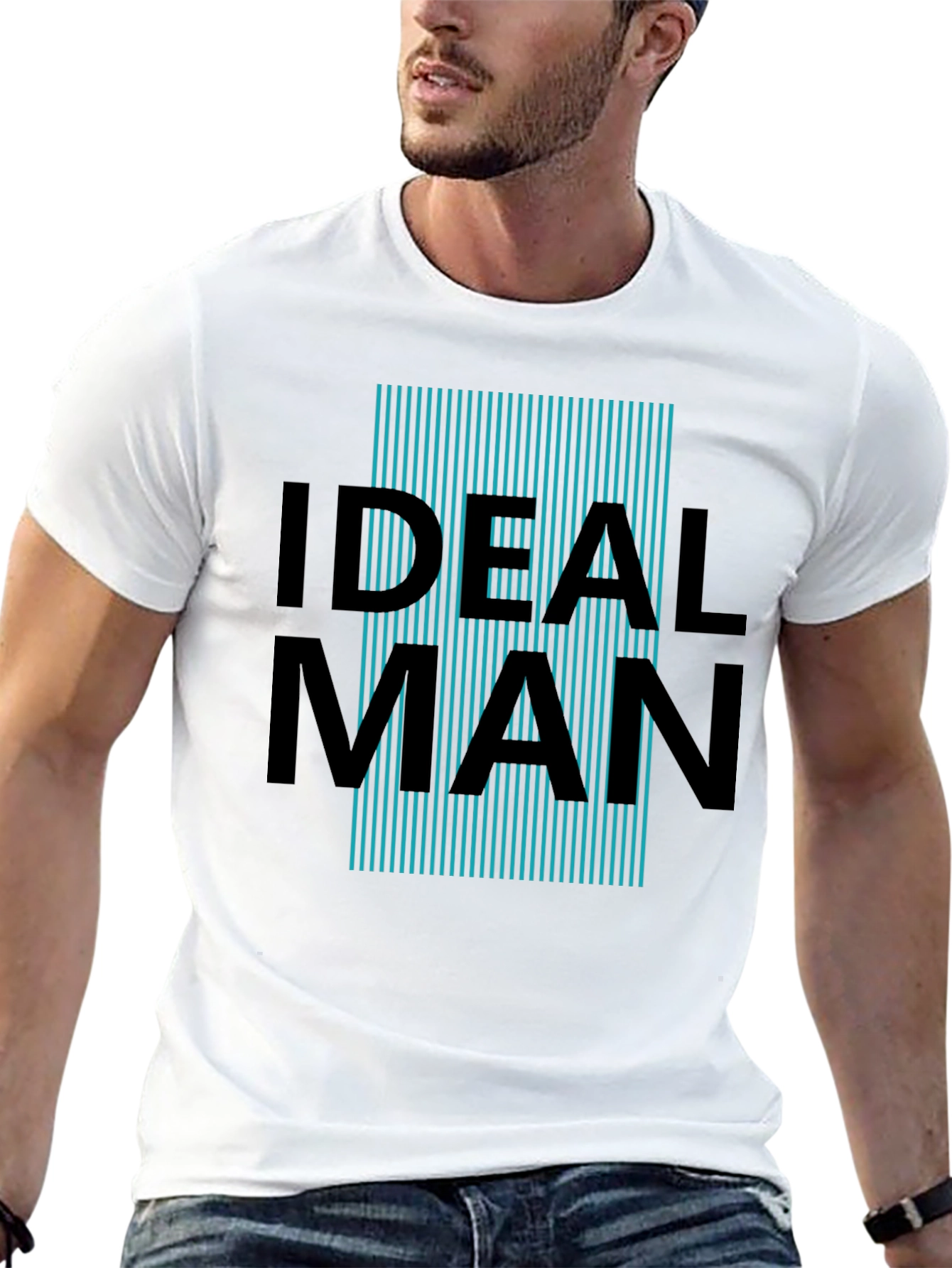 Ideal Man Graphic Print T-Shirt - Black