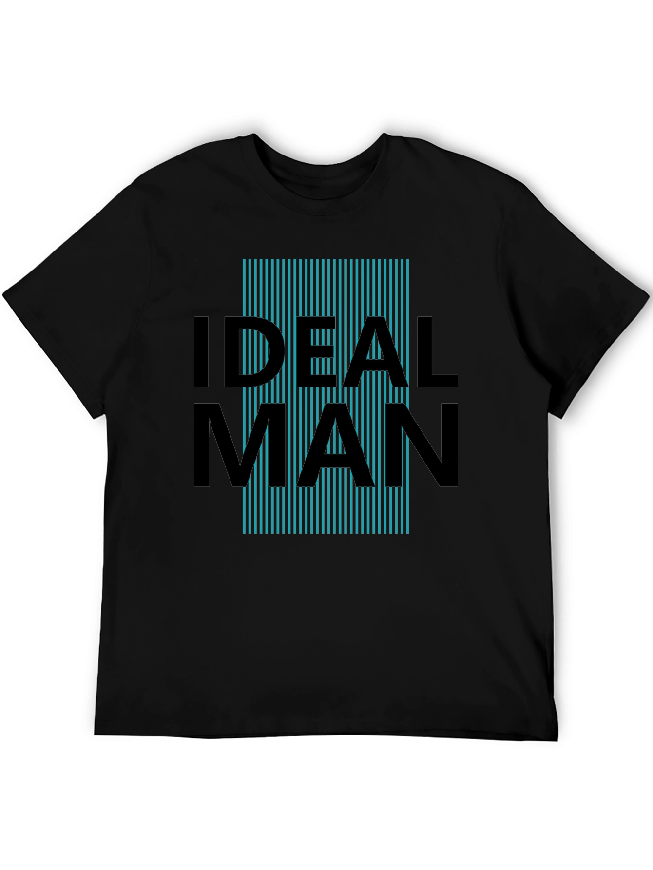 Ideal Man Graphic Print T-Shirt - Black