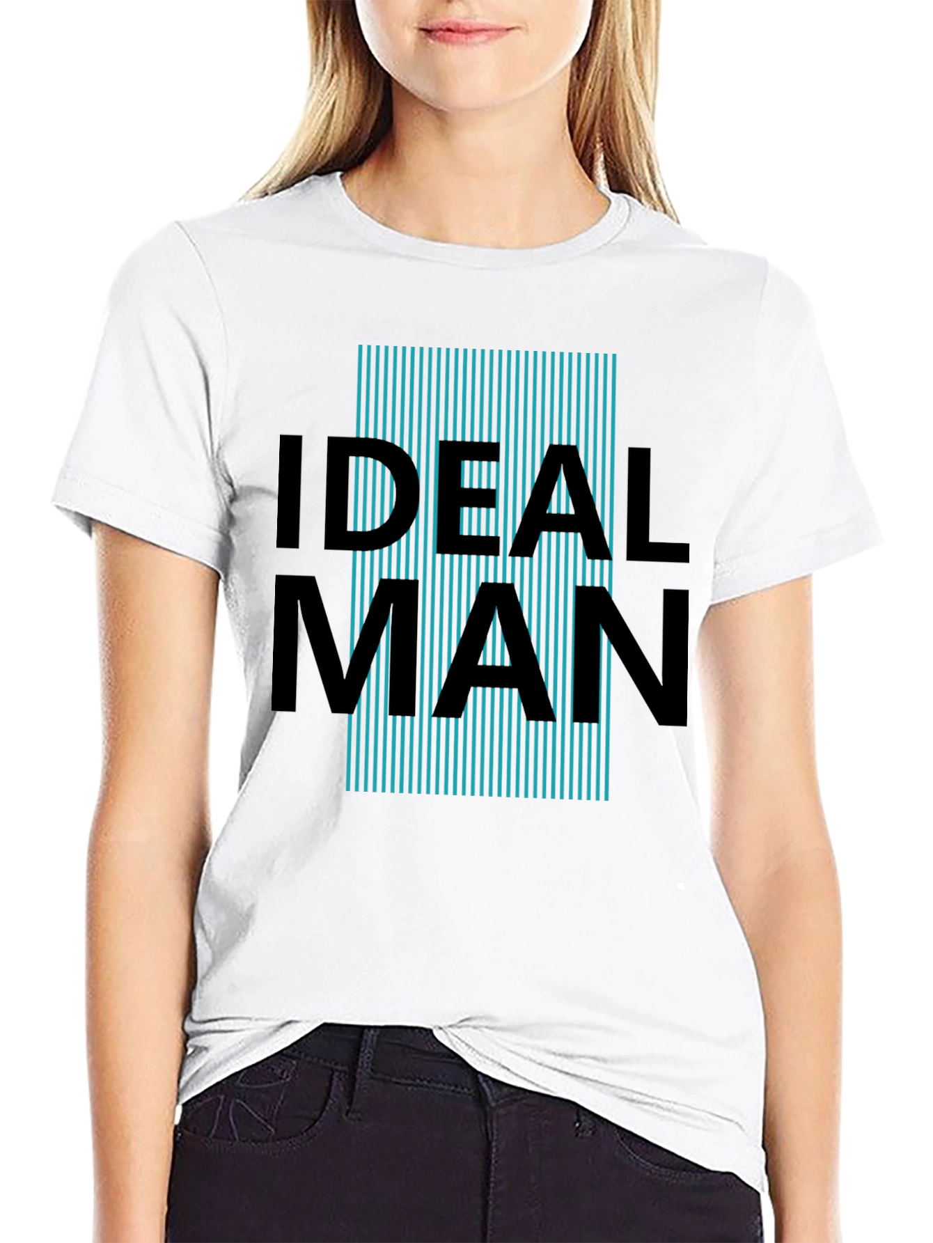 Ideal Man Graphic Print T-Shirt - Black