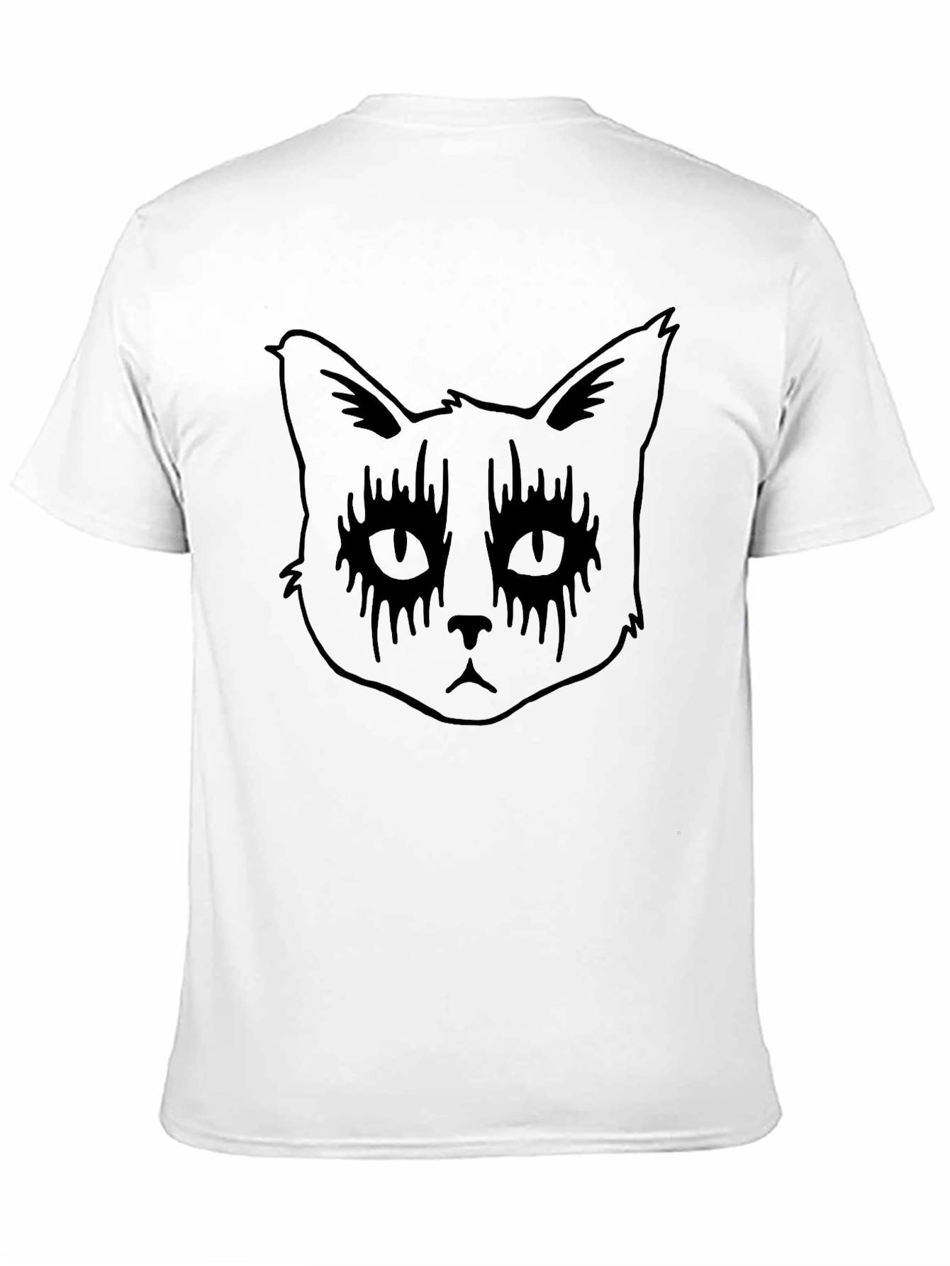 Goth Cat T-Shirt - Black Cat Graphic Tee