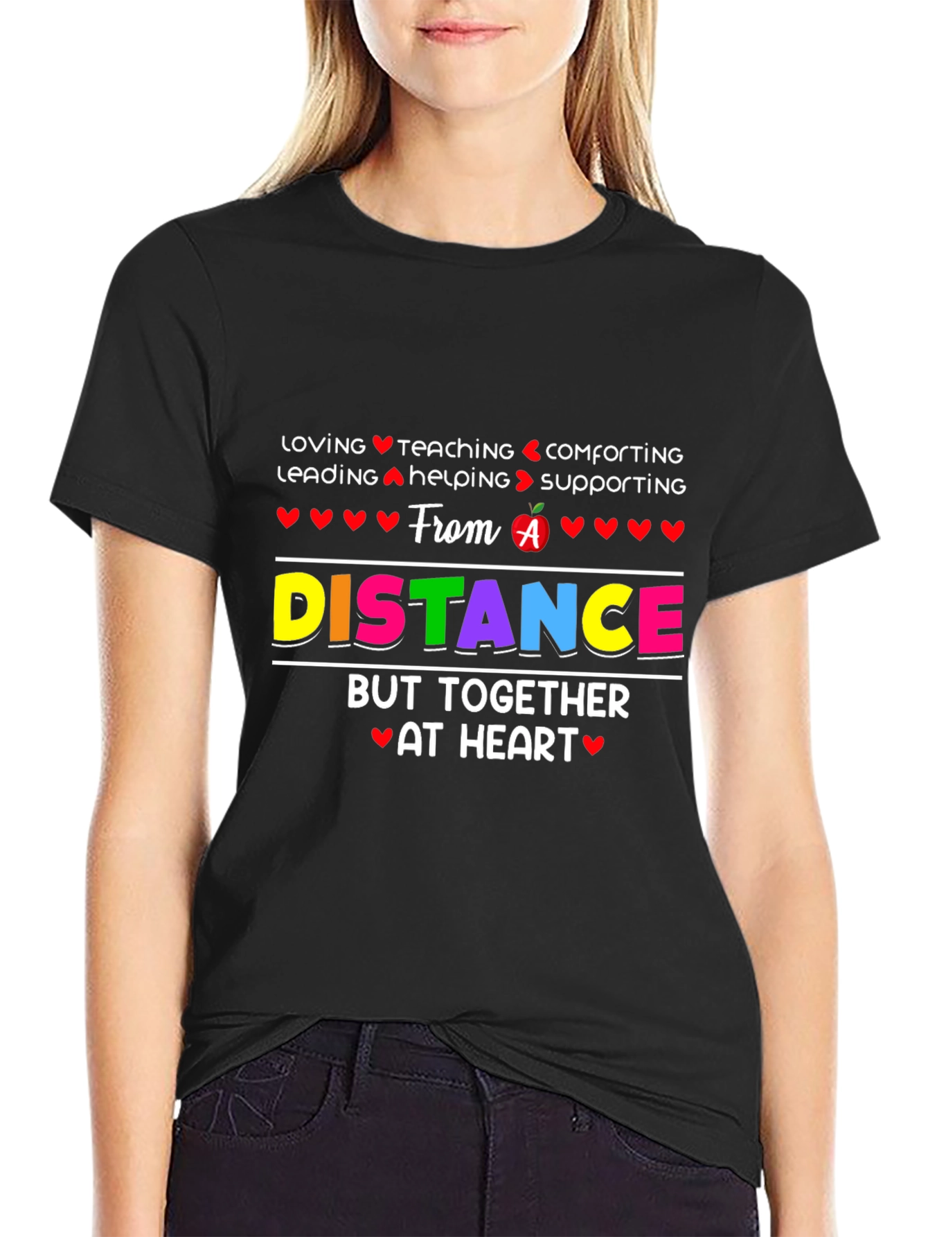 Distance Teaching Heart T-Shirt