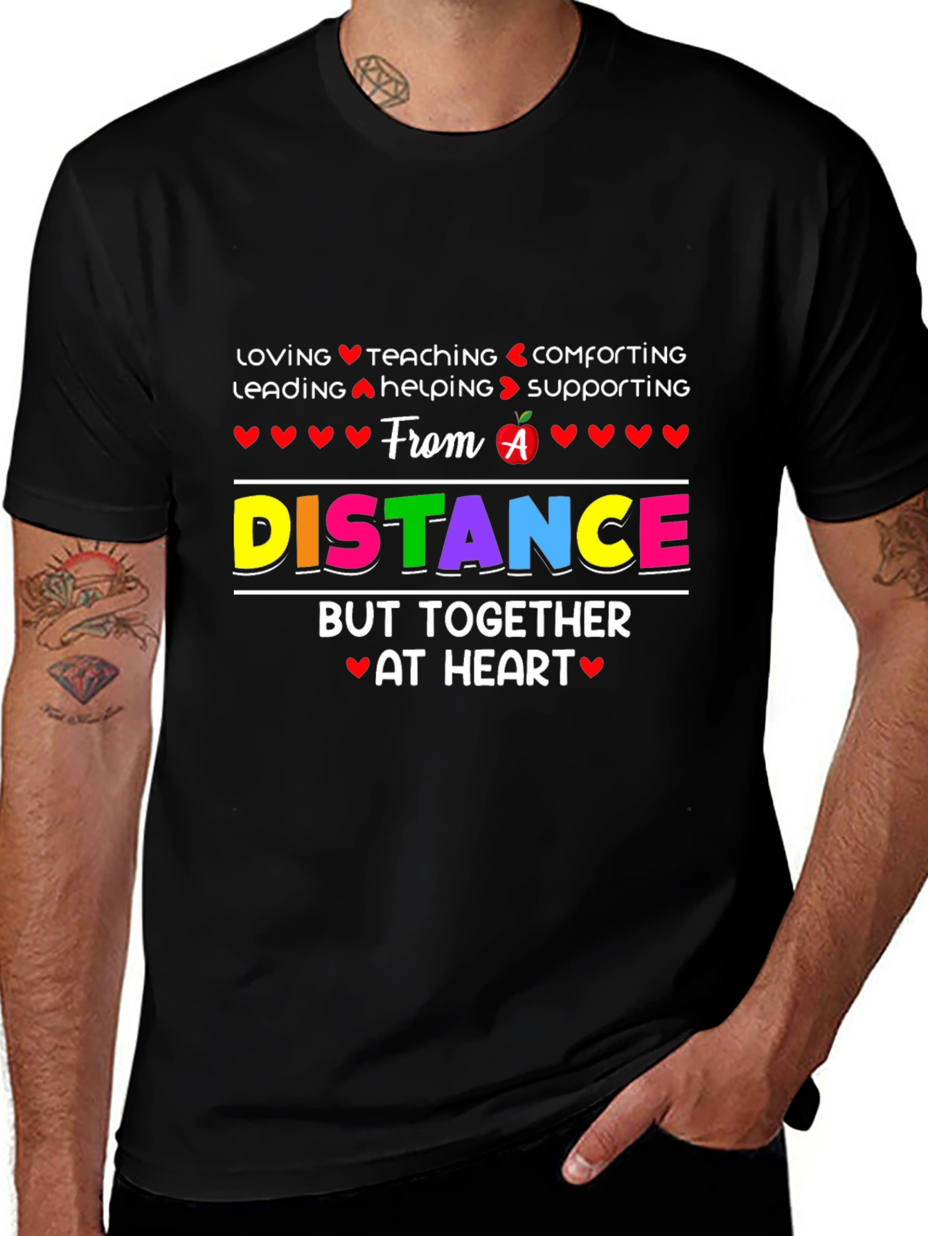 Distance Teaching Heart T-Shirt
