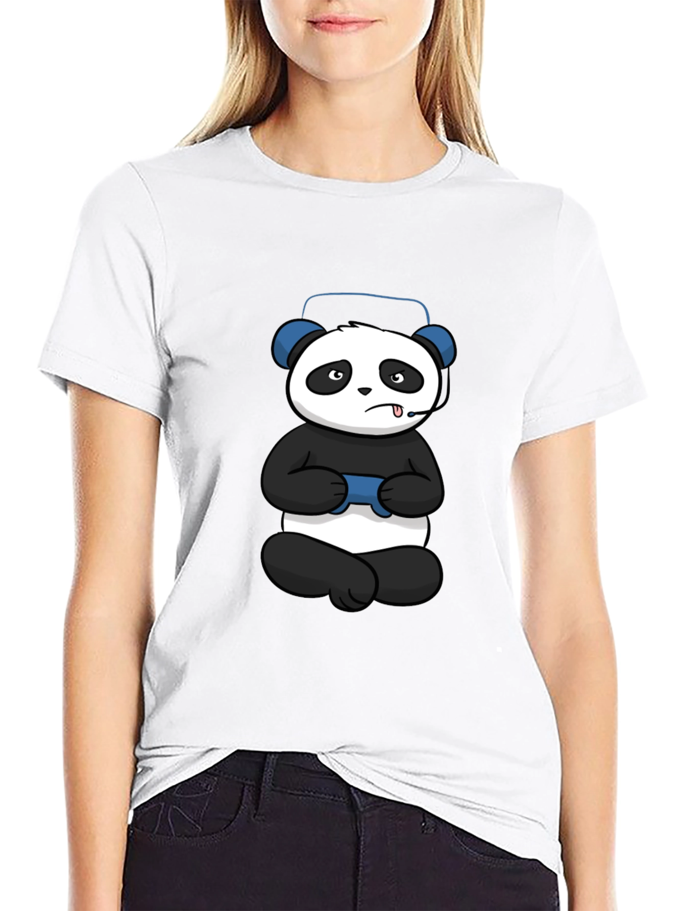 Gamer Panda T-Shirt - Cool Graphic Tee