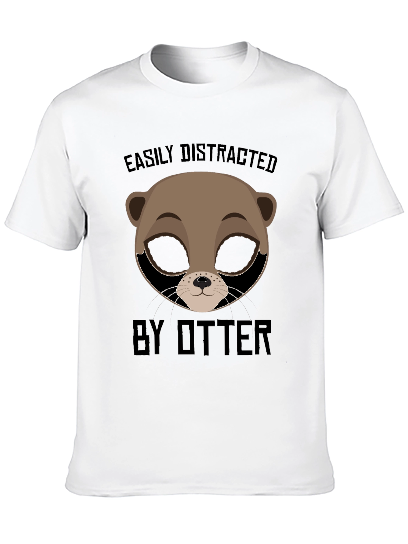 Easily Distracted by Otter T-Shirt - Funny Animal Tee