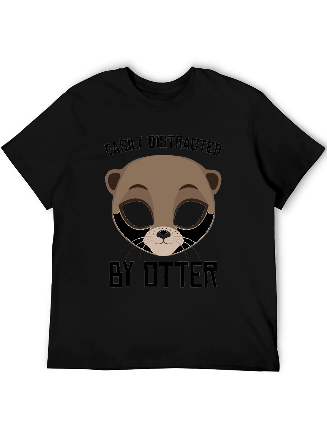 Easily Distracted by Otter T-Shirt - Funny Animal Tee