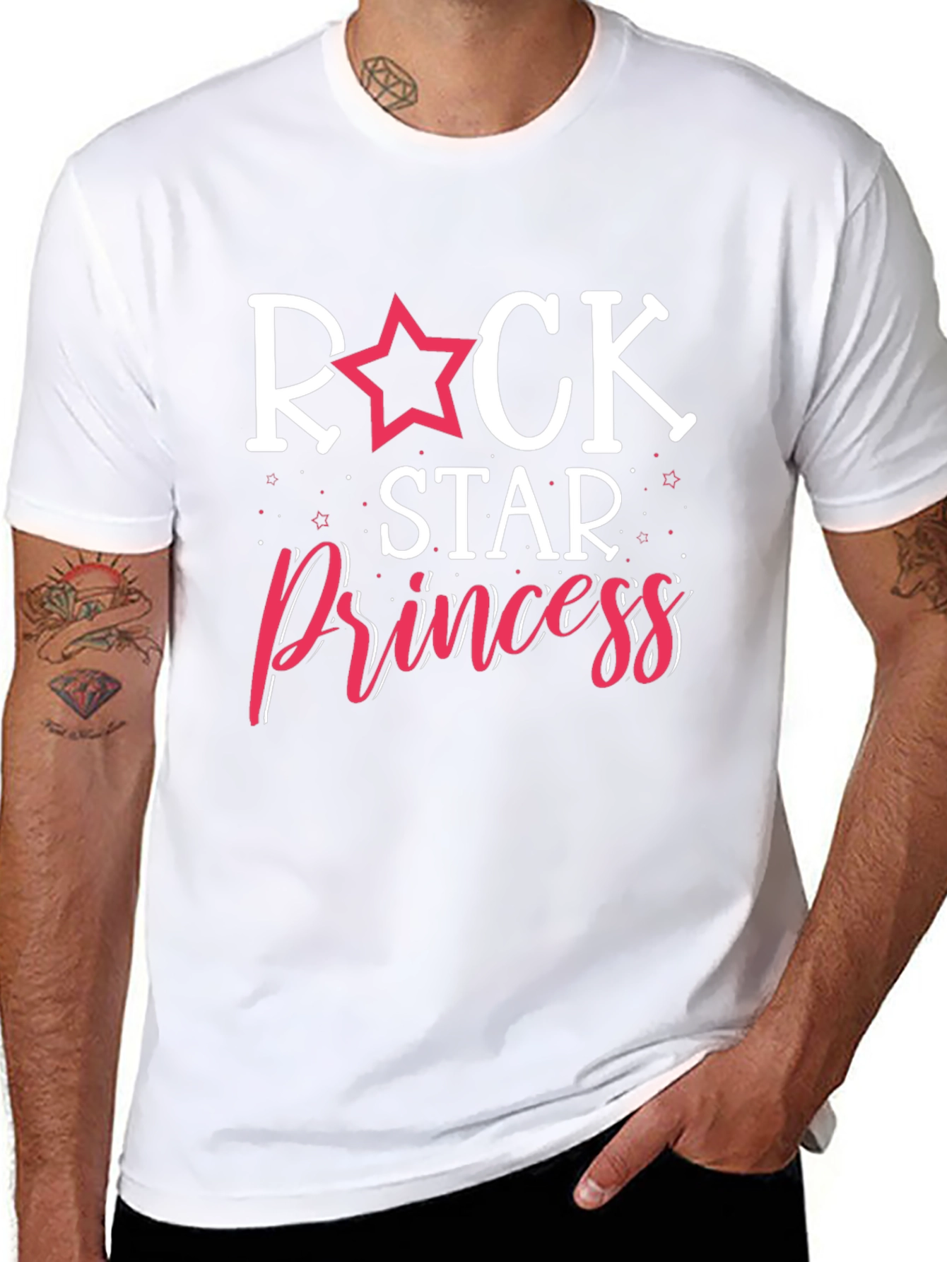 Rock Star Princess Graphic T-Shirt - Black