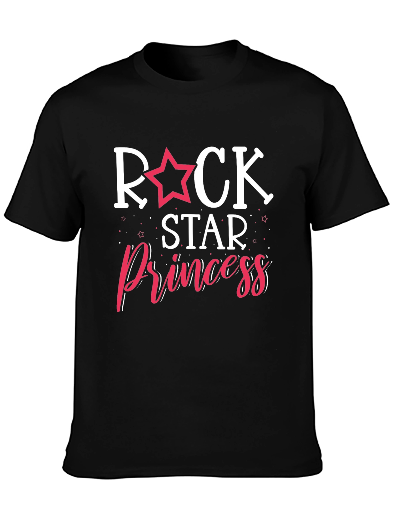 Rock Star Princess Graphic T-Shirt - Black