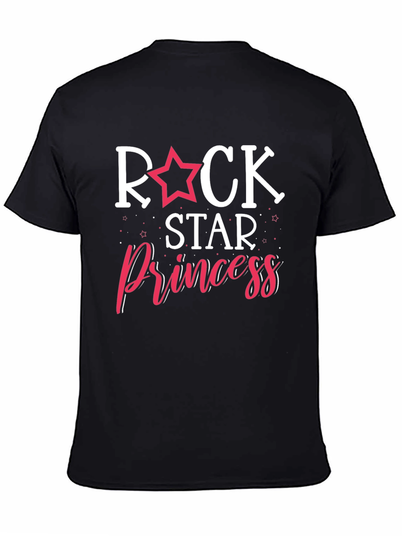 Rock Star Princess Graphic T-Shirt - Black