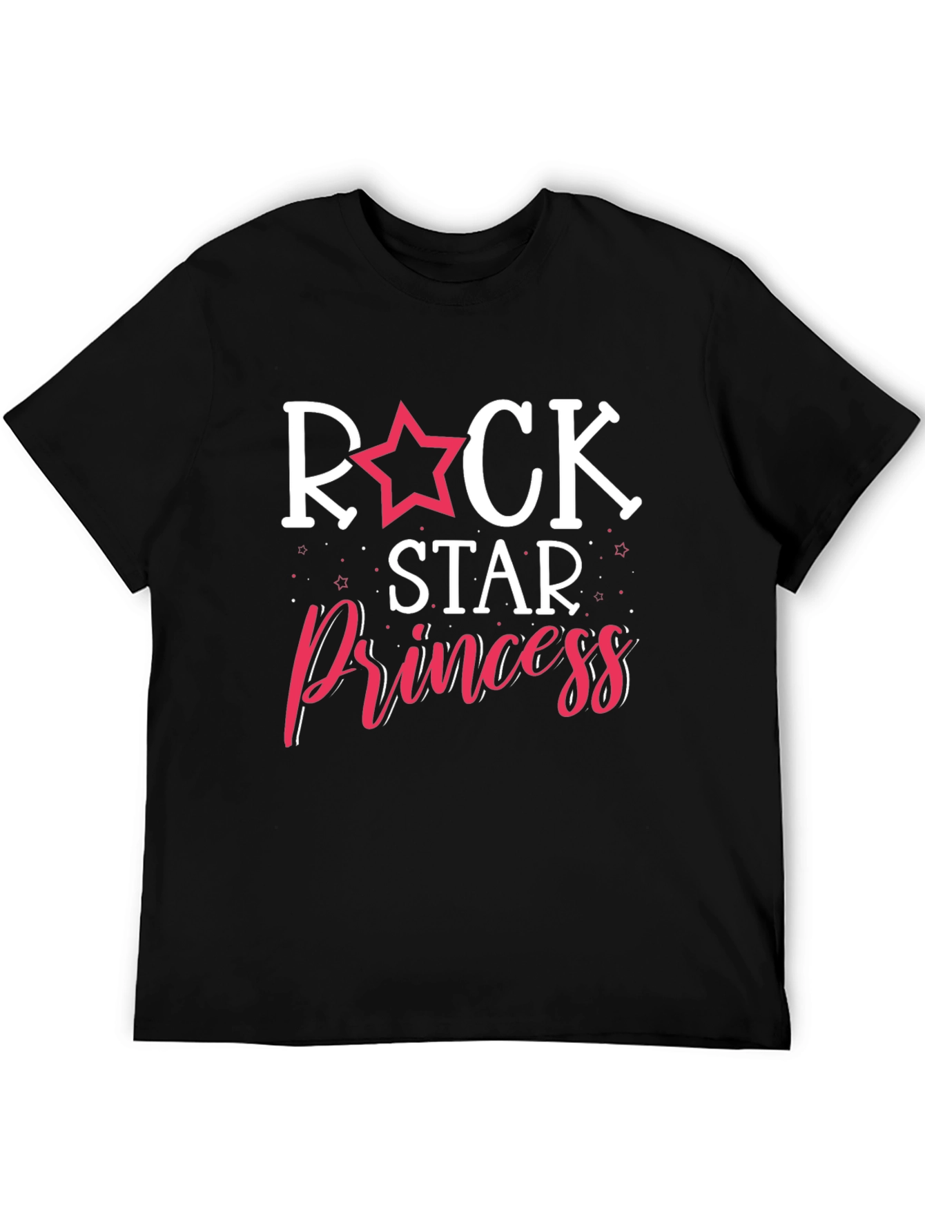 Rock Star Princess Graphic T-Shirt - Black