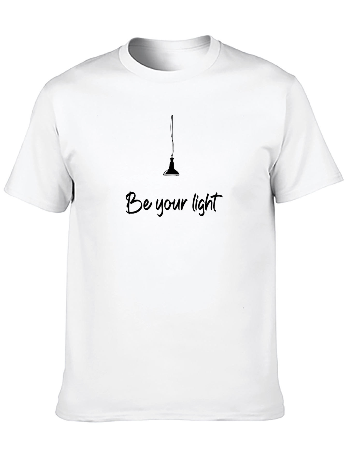 Be Your Light Graphic Tee - Inspiring Black T-Shirt