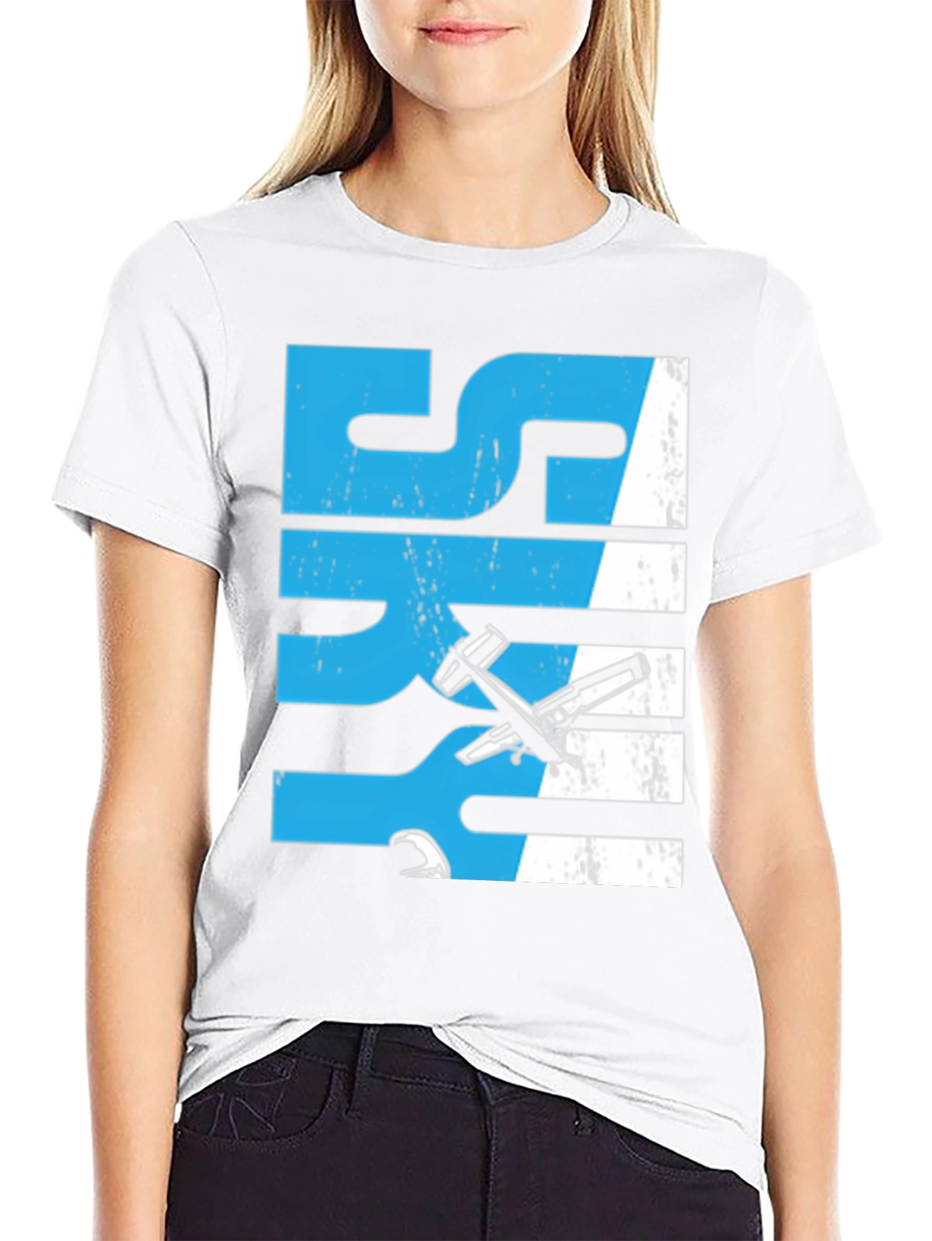 Airplane Sky Graphic T-Shirt
