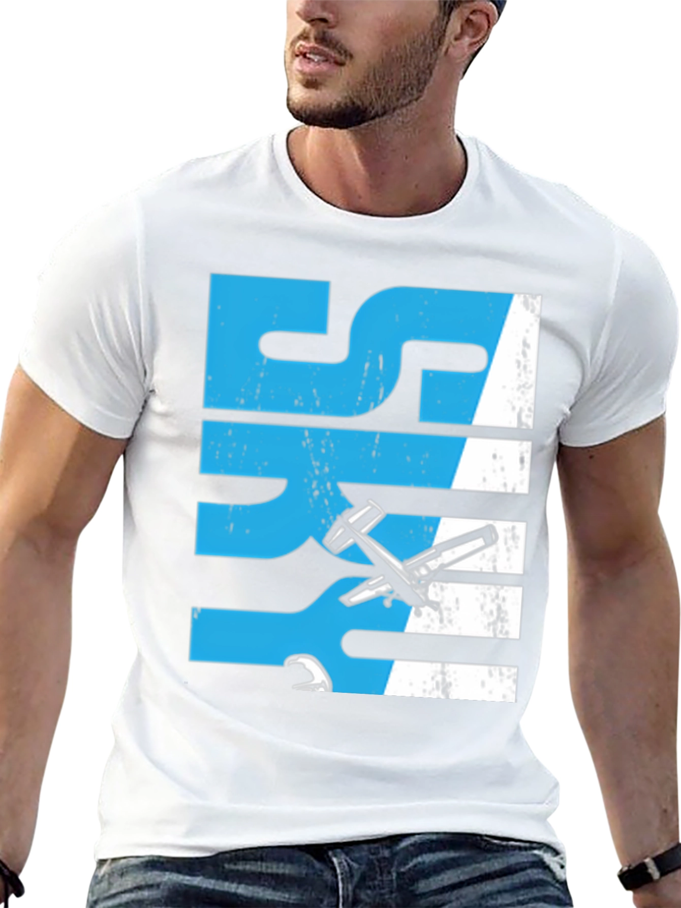 Airplane Sky Graphic T-Shirt