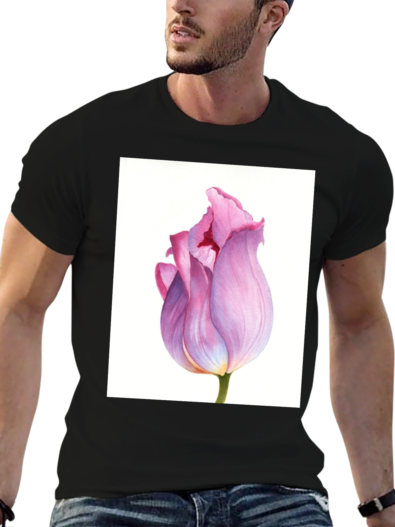 Floral Tulip Graphic T-Shirt