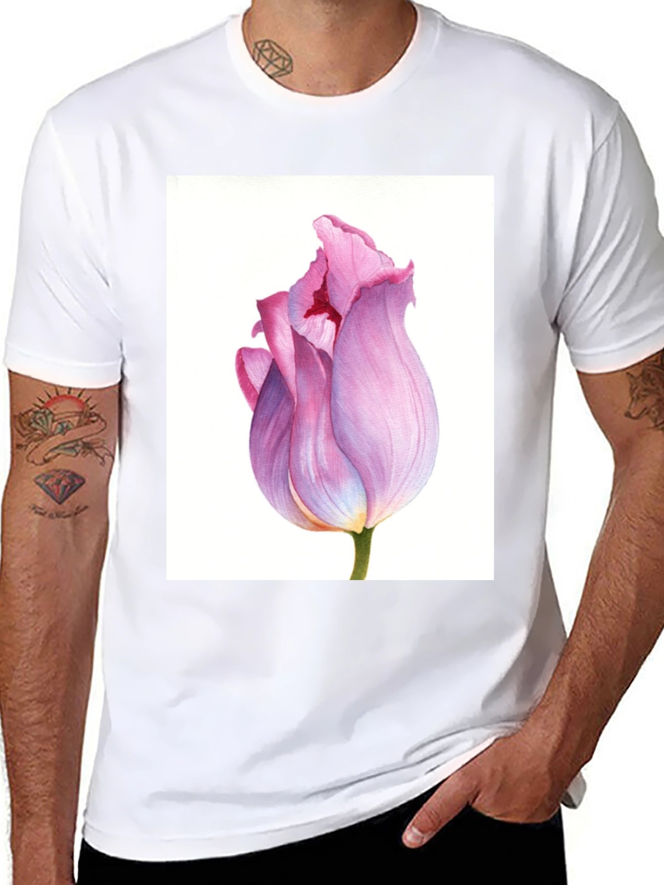 Floral Tulip Graphic T-Shirt