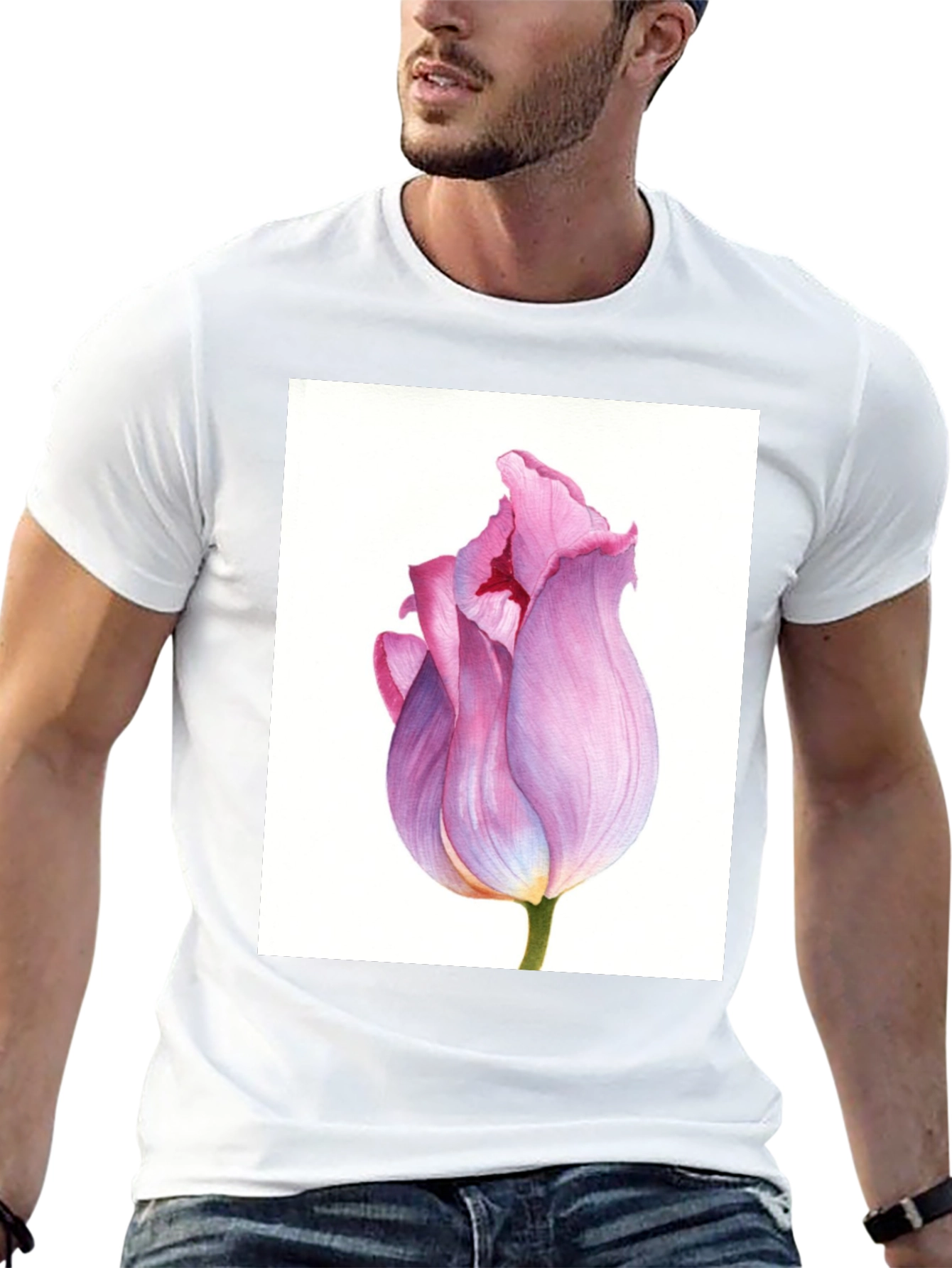 Floral Tulip Graphic T-Shirt