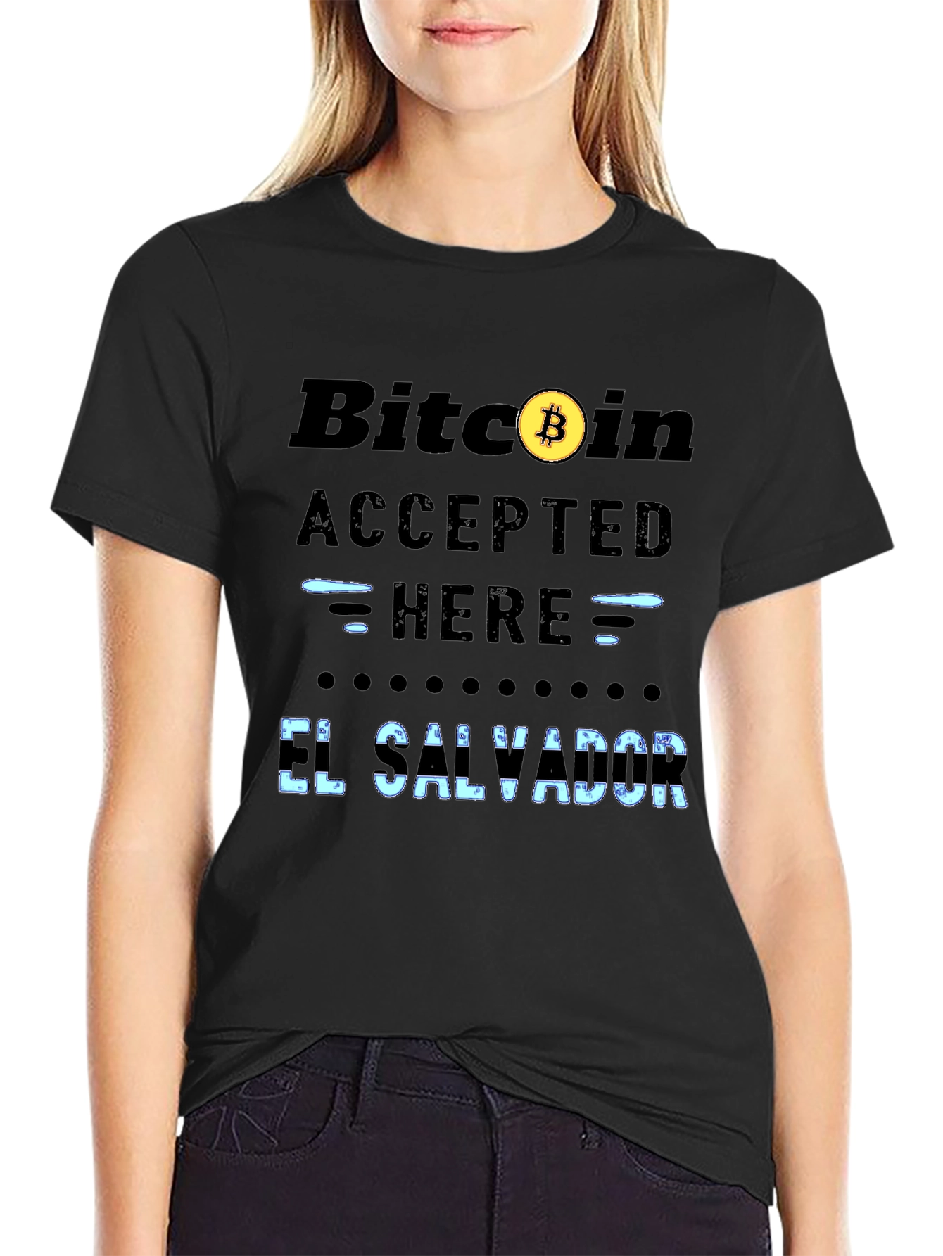 Bitcoin Accepted Here T-Shirt - El Salvador