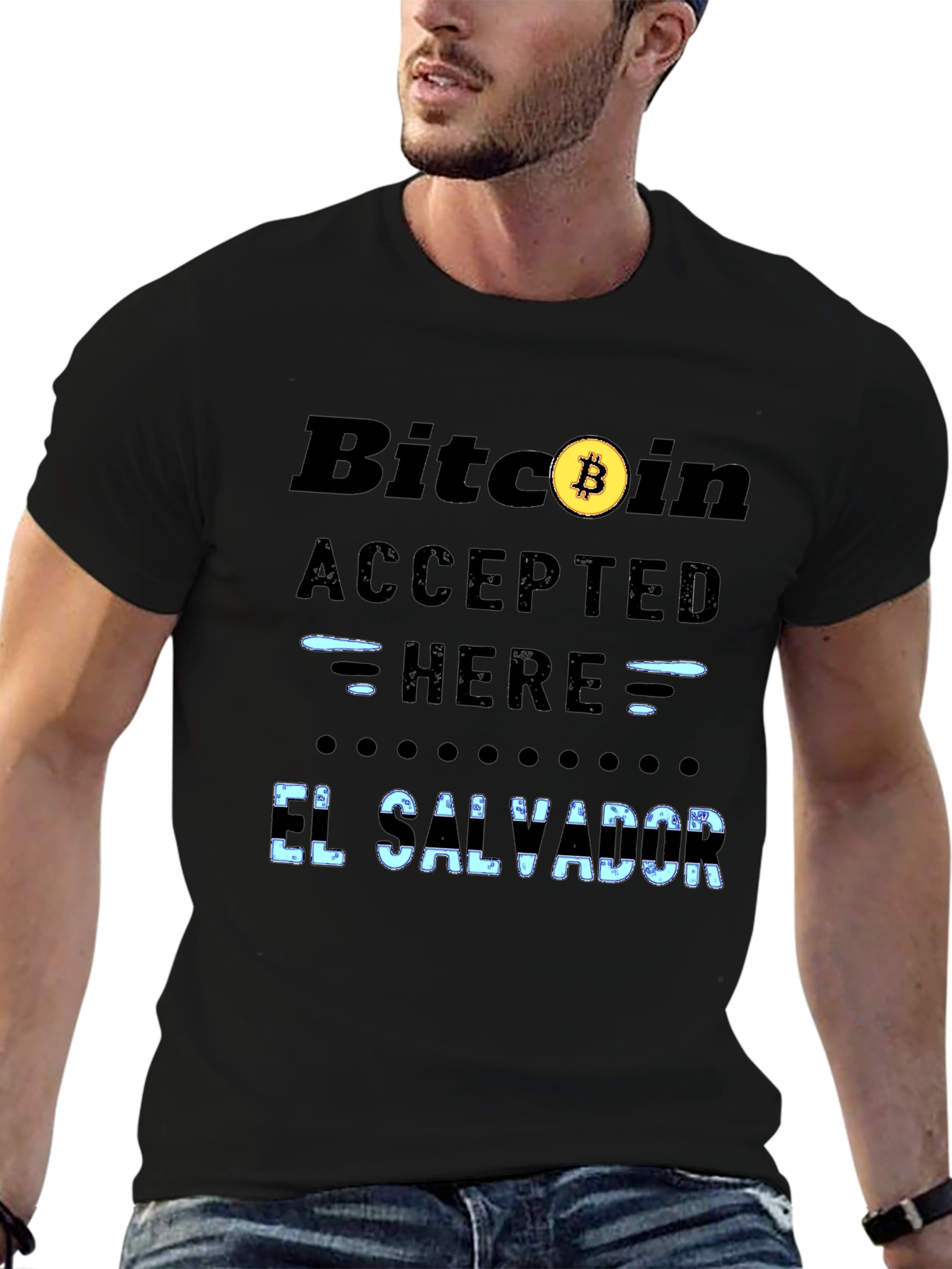 Bitcoin Accepted Here T-Shirt - El Salvador