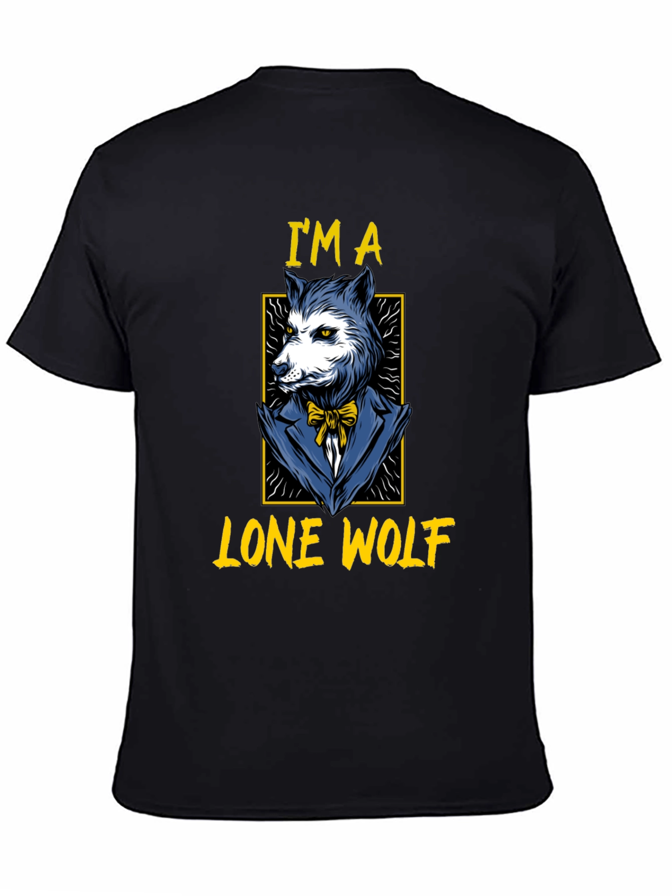 Lone Wolf Graphic T-Shirt - Mens Black Tee