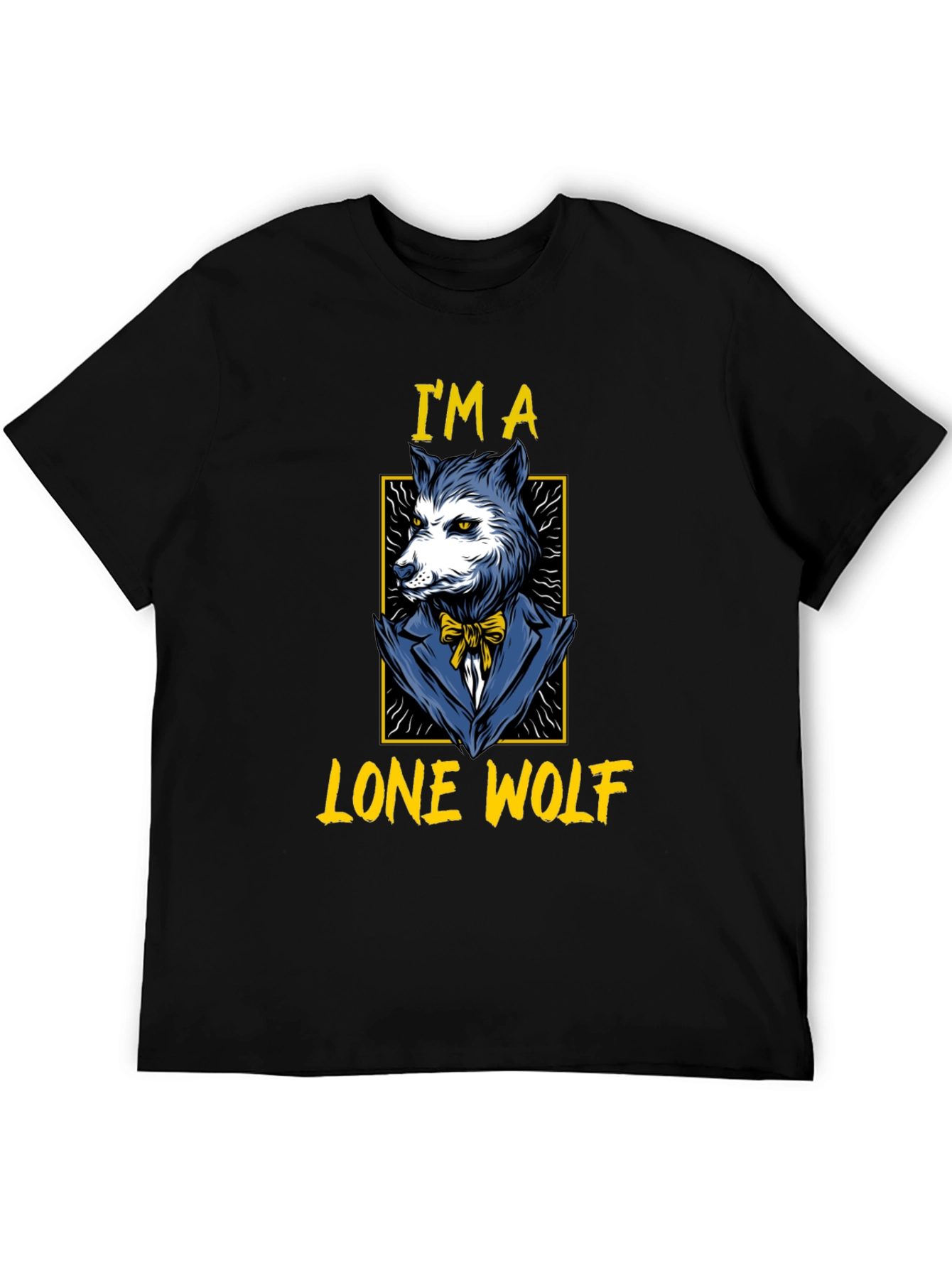 Lone Wolf Graphic T-Shirt - Mens Black Tee