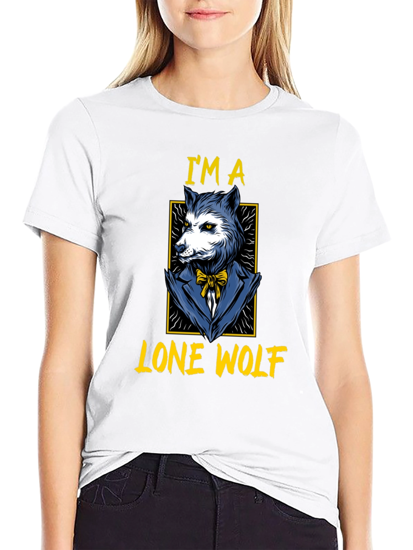 Lone Wolf Graphic T-Shirt - Mens Black Tee