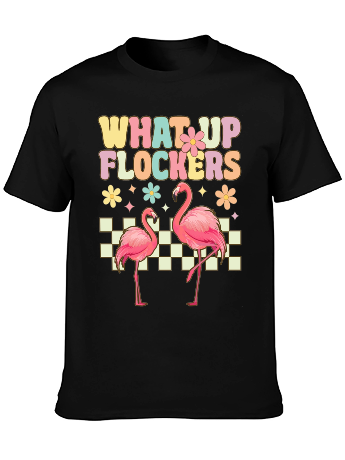 What Up Flockers Flamingo Graphic Tee