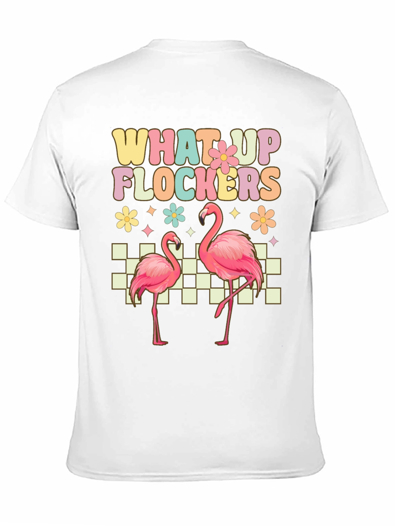 What Up Flockers Flamingo Graphic Tee