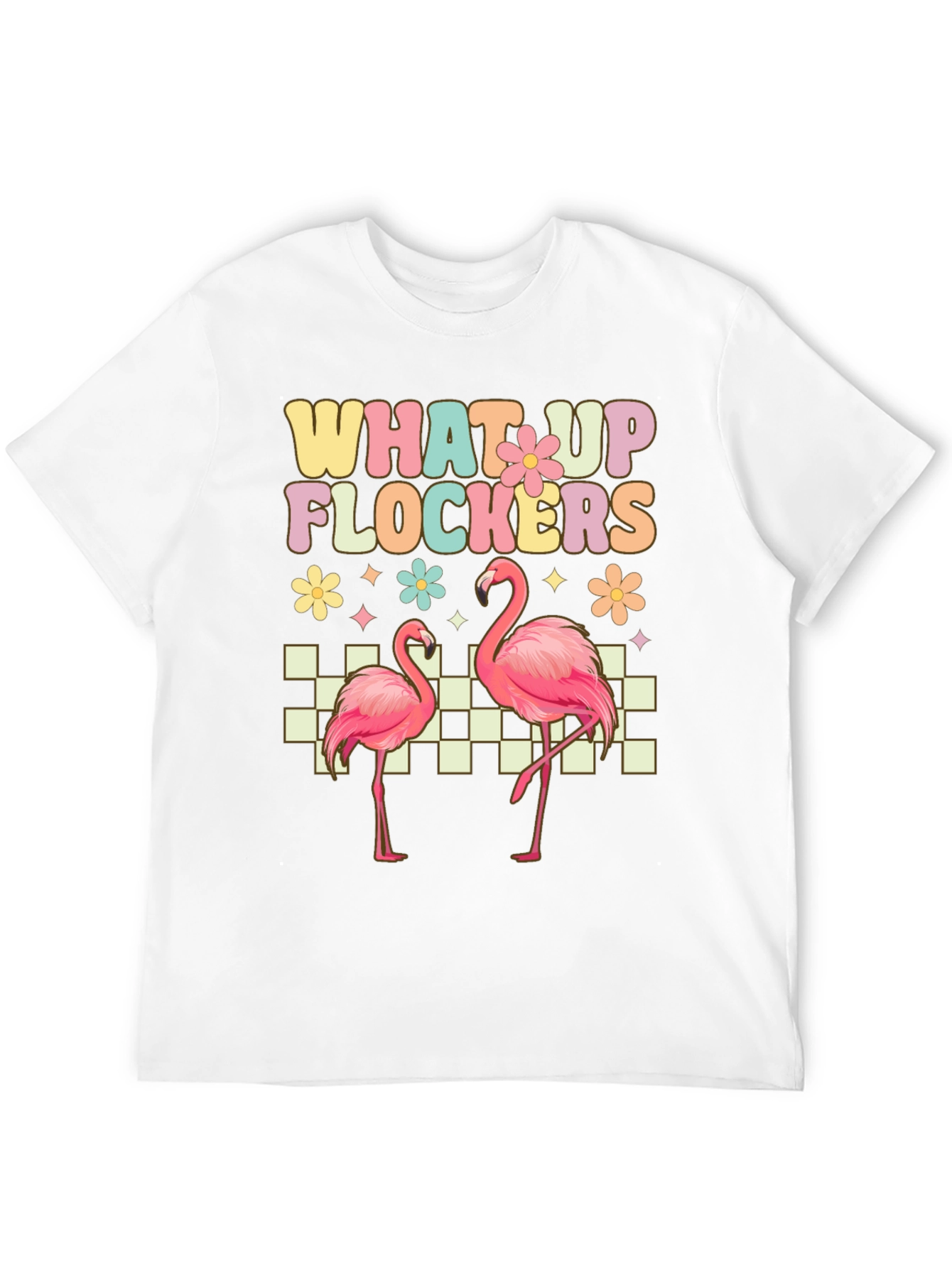 What Up Flockers Flamingo Graphic Tee