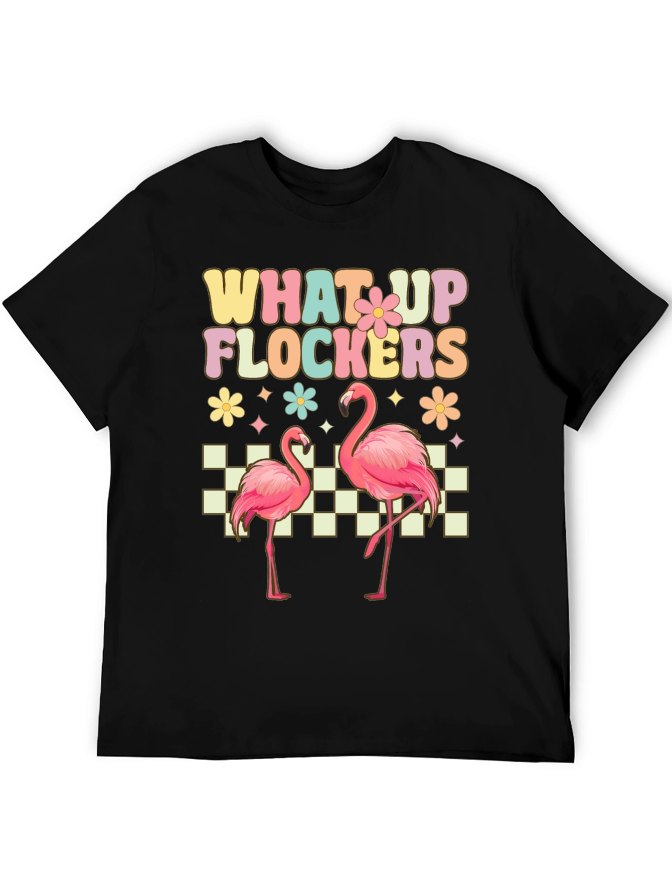 What Up Flockers Flamingo Graphic Tee